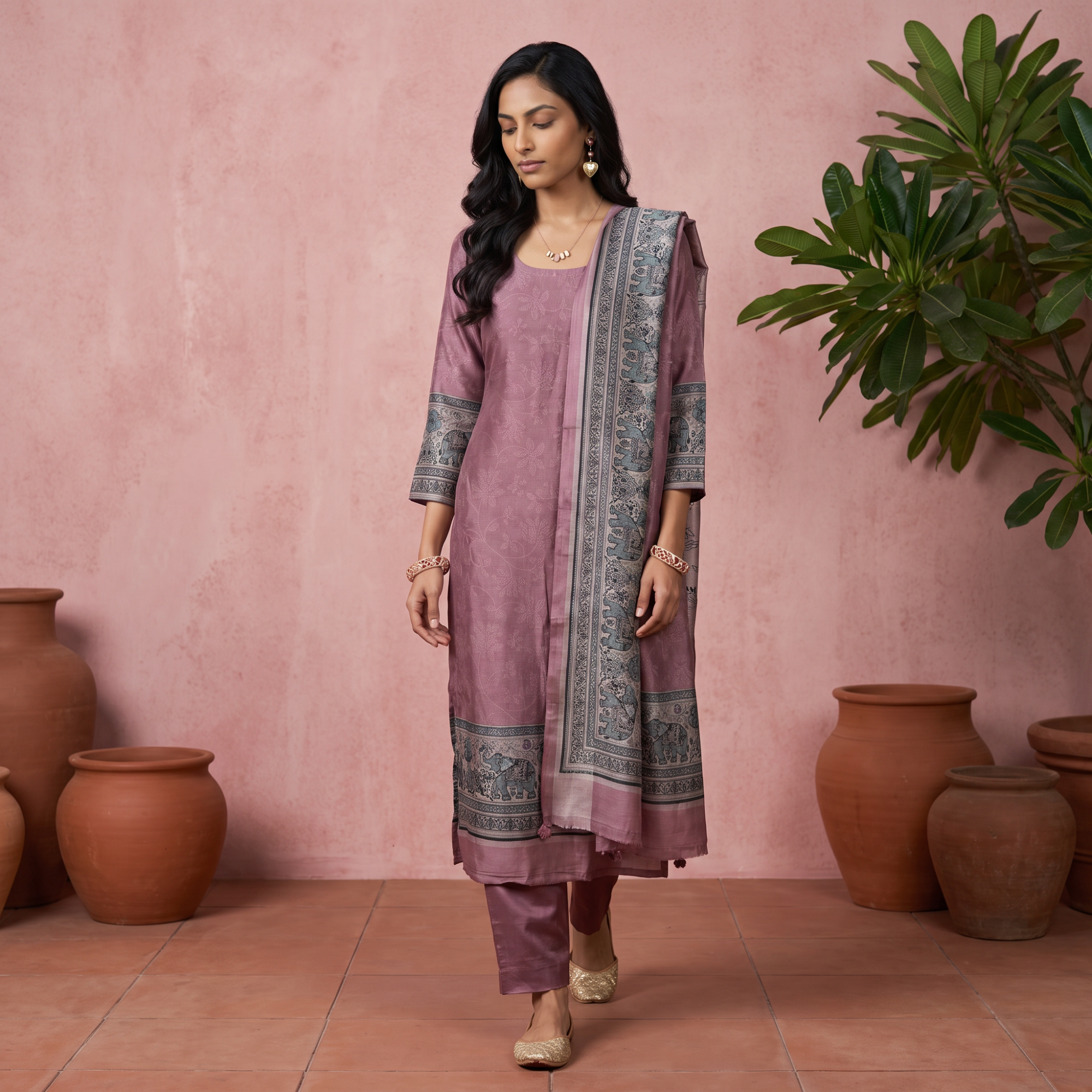 SOFT SILK (UNSTITCHED SUIT)