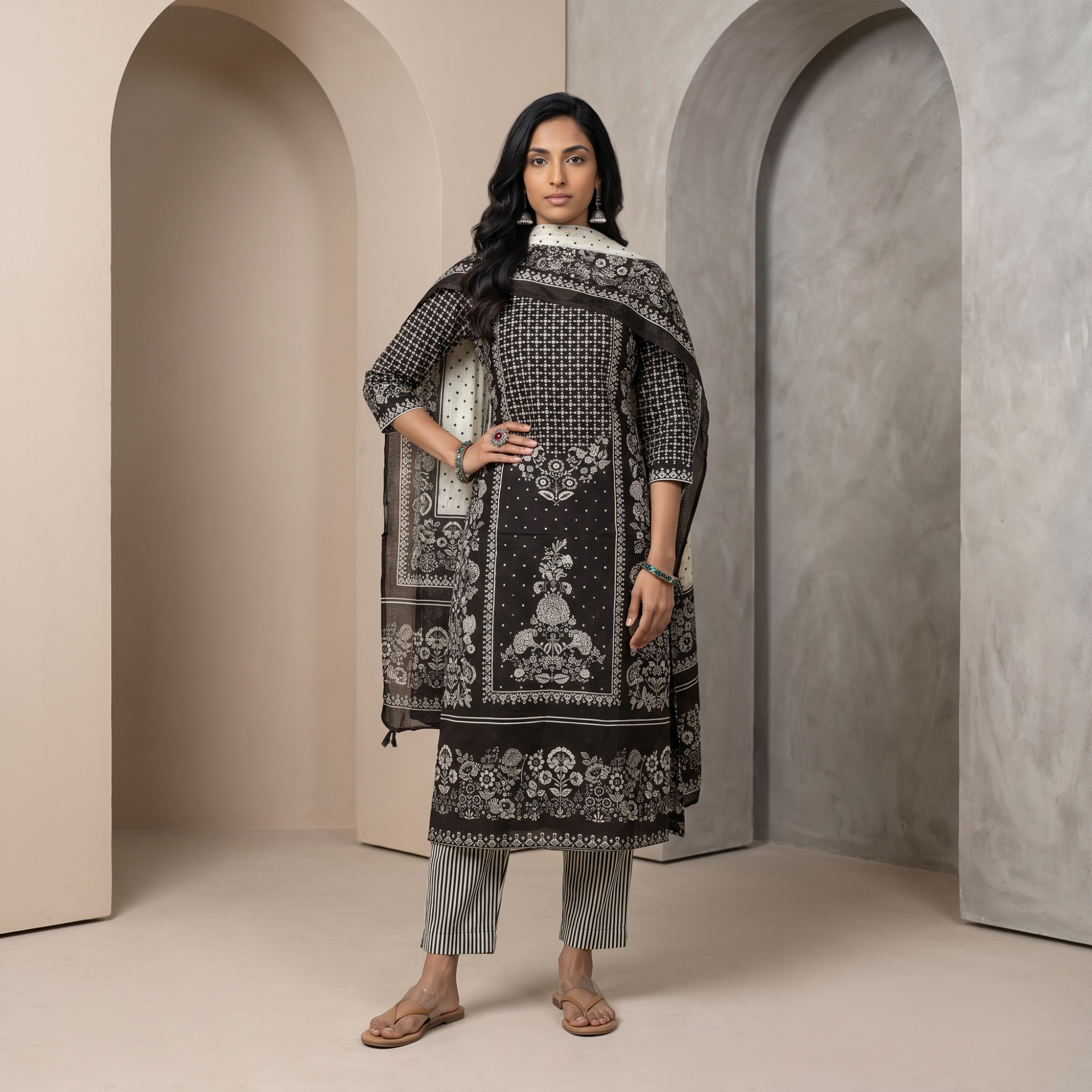 PURE COTTON (UNSTITCHED SUIT)