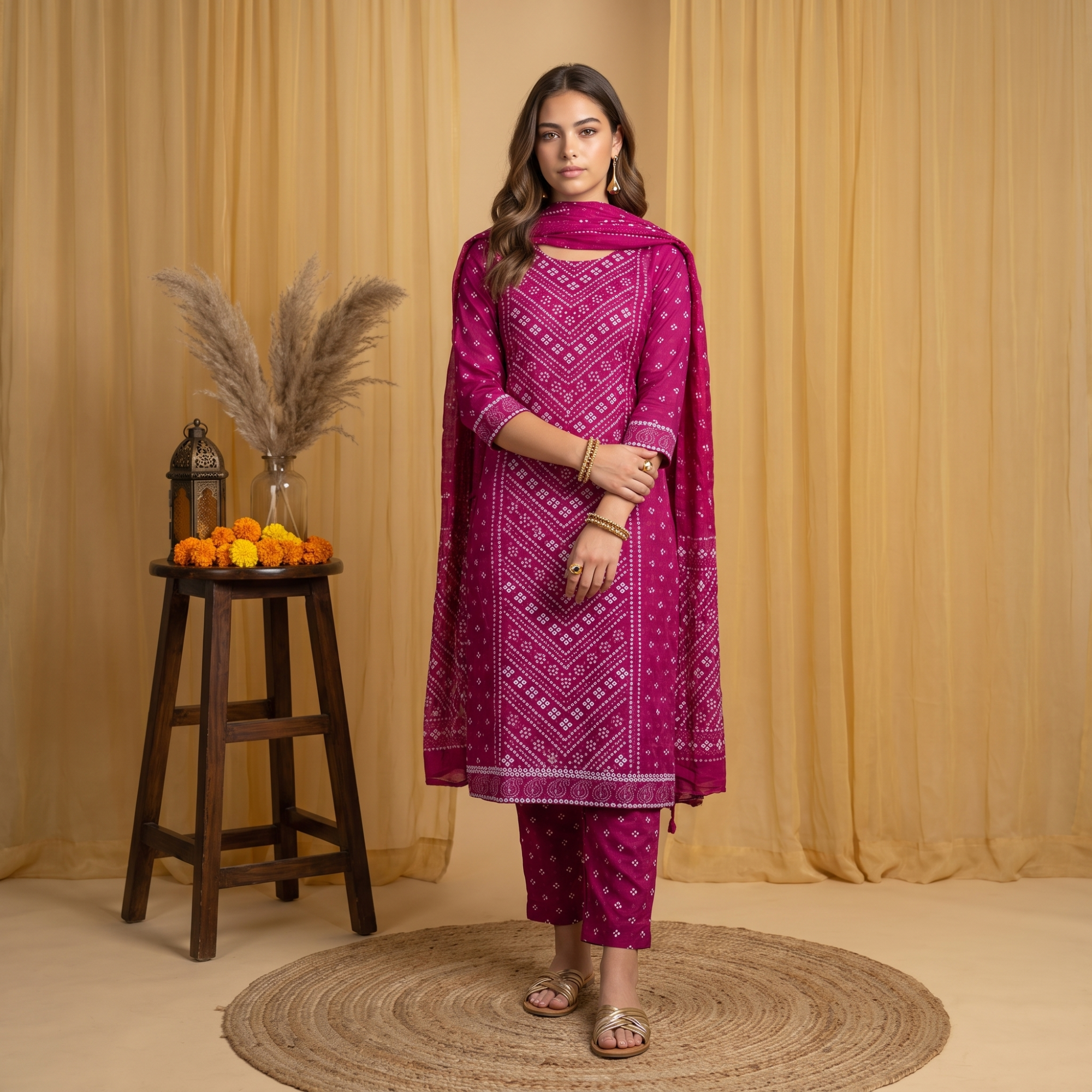 PURE COTTON (UNSTITCHED SUIT)