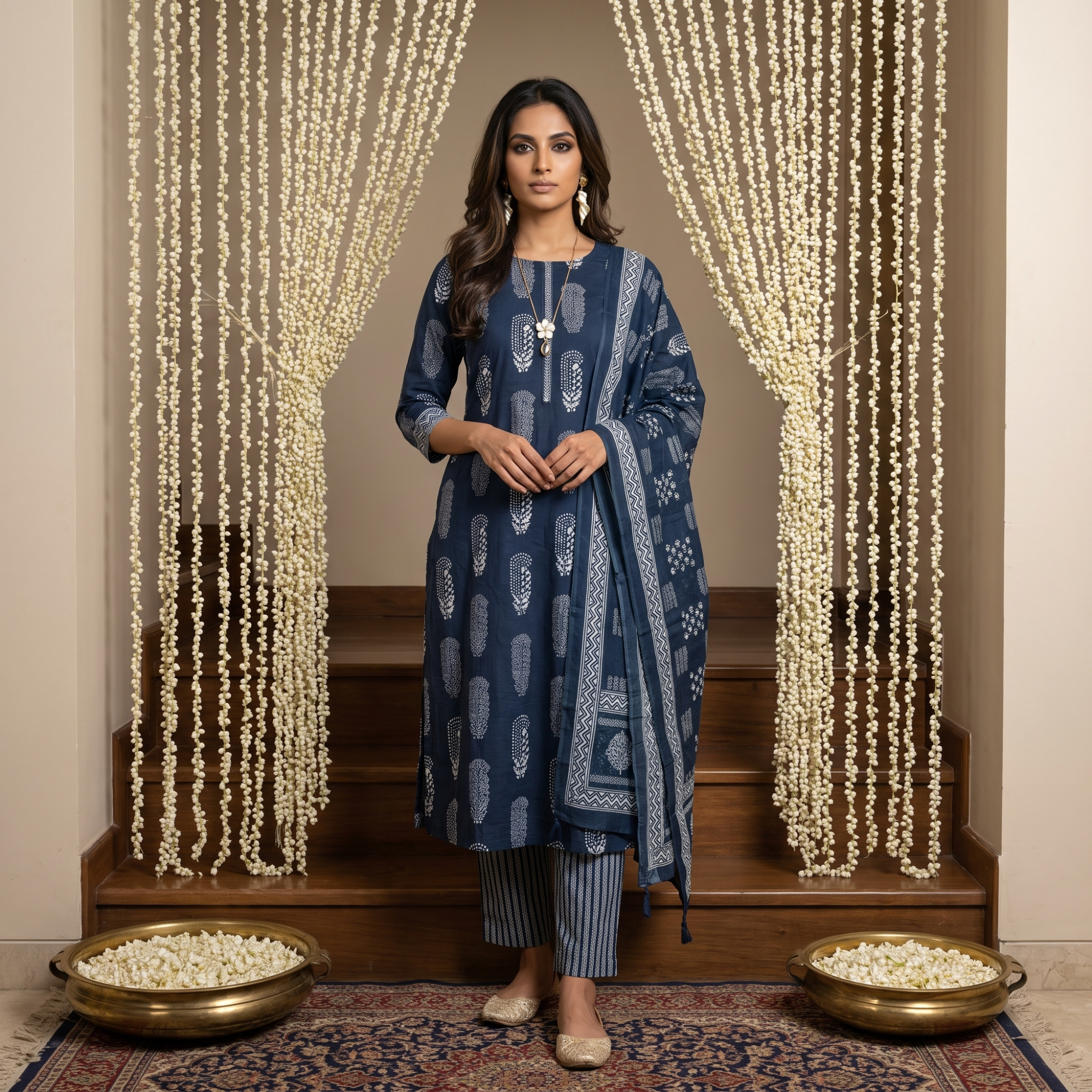 PURE COTTON (UNSTITCHED SUIT)