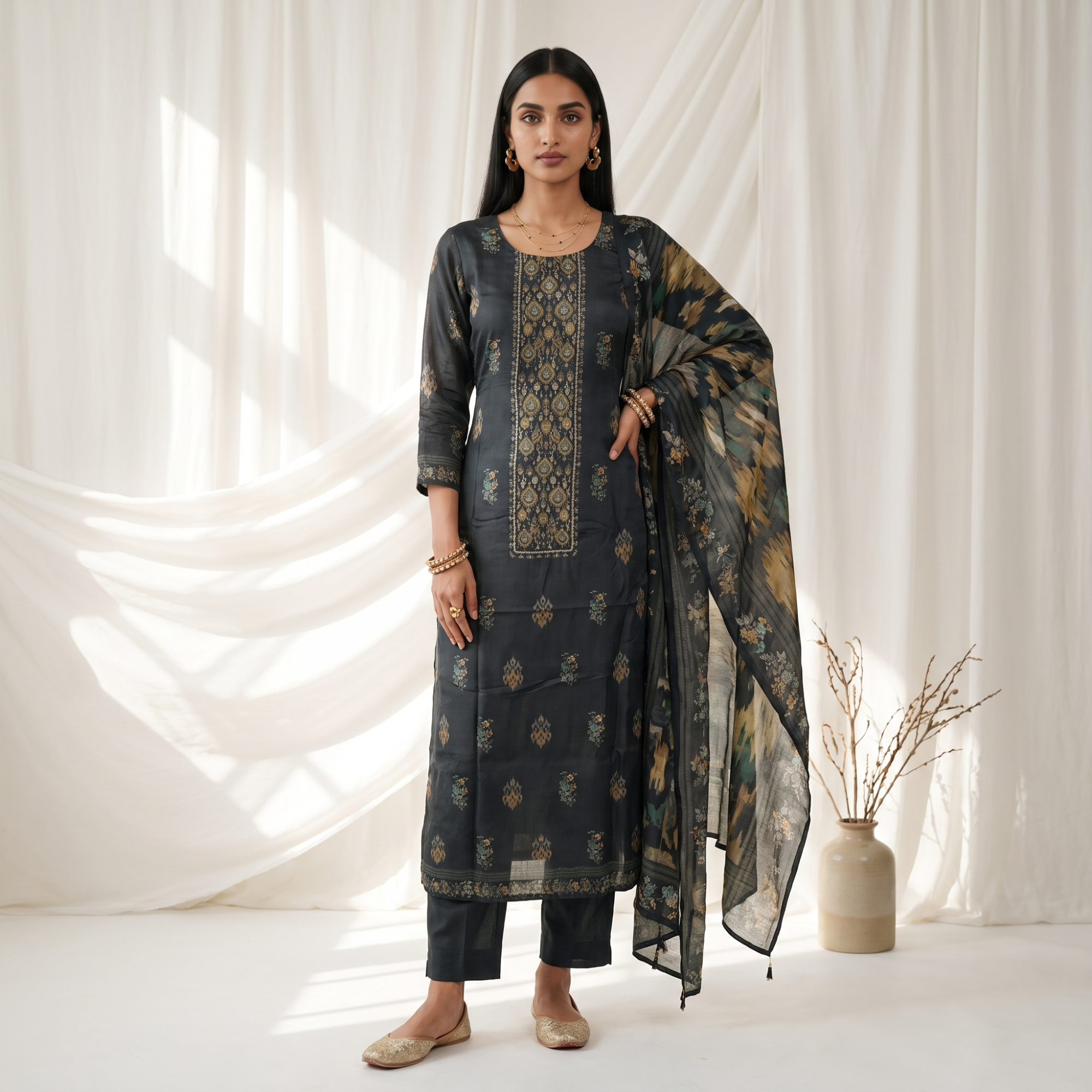 SOFT SILK (UNSTITCHED SUIT)