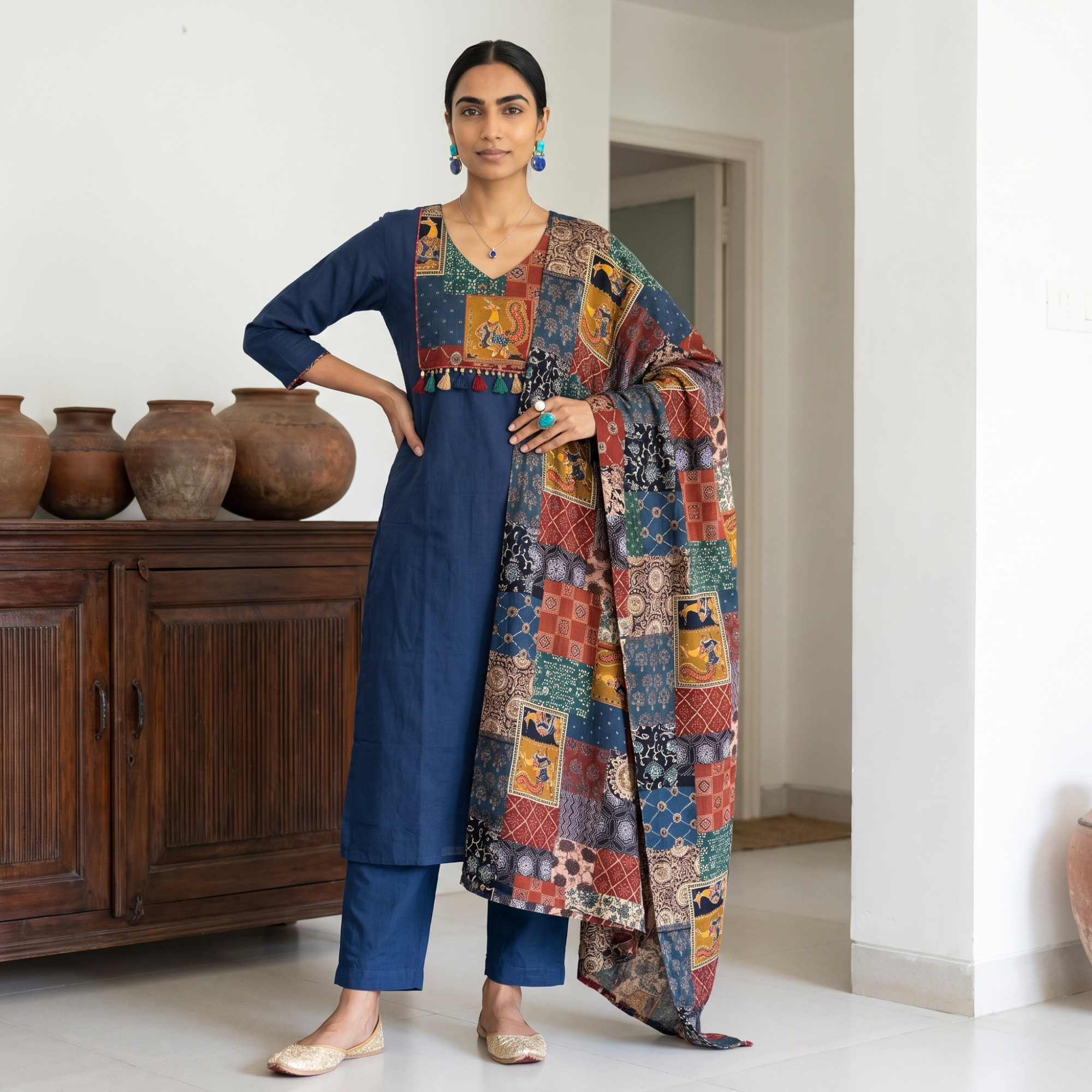 PURE COTTON (UNSTITCHED SUIT)