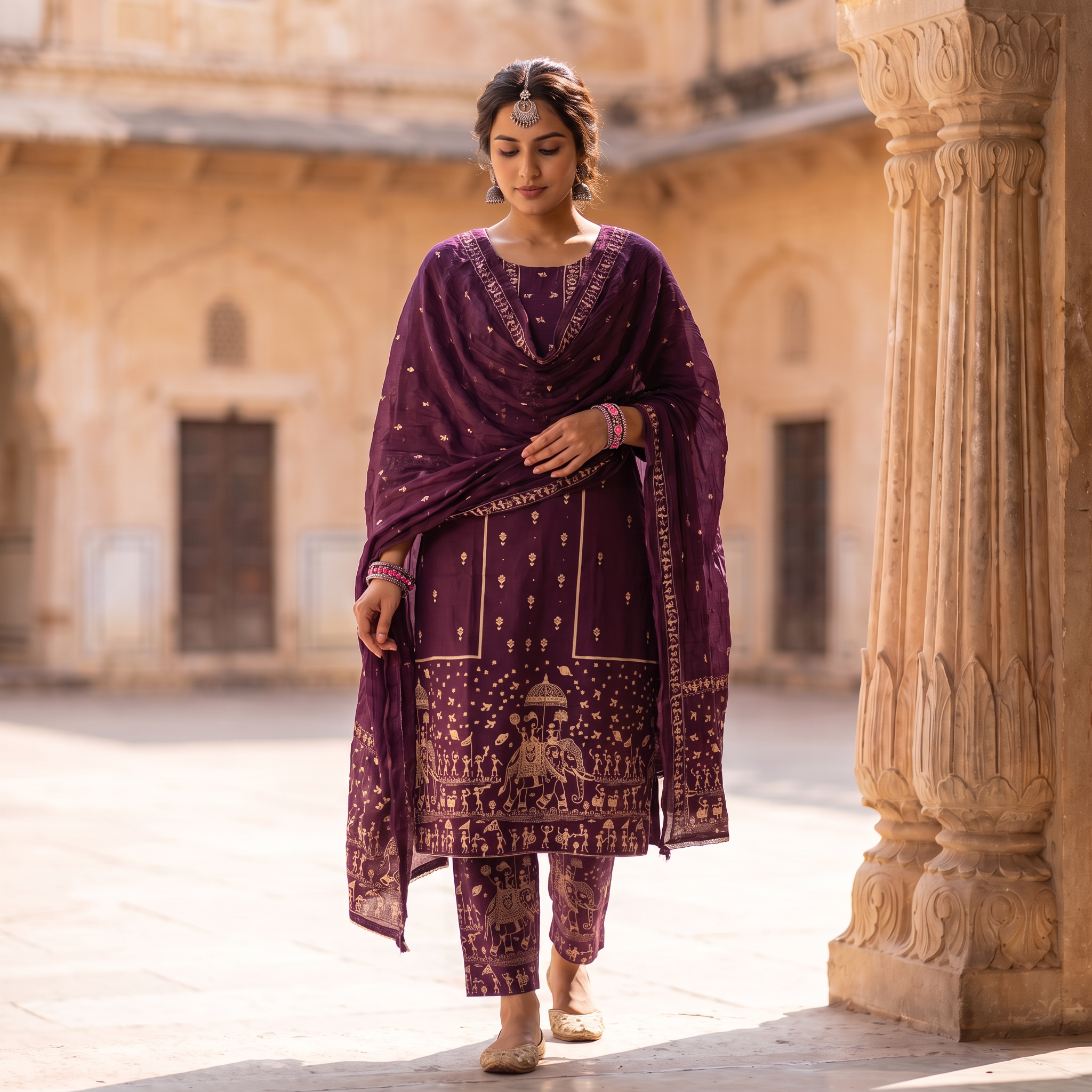PURE COTTON (UNSTITCHED SUIT)