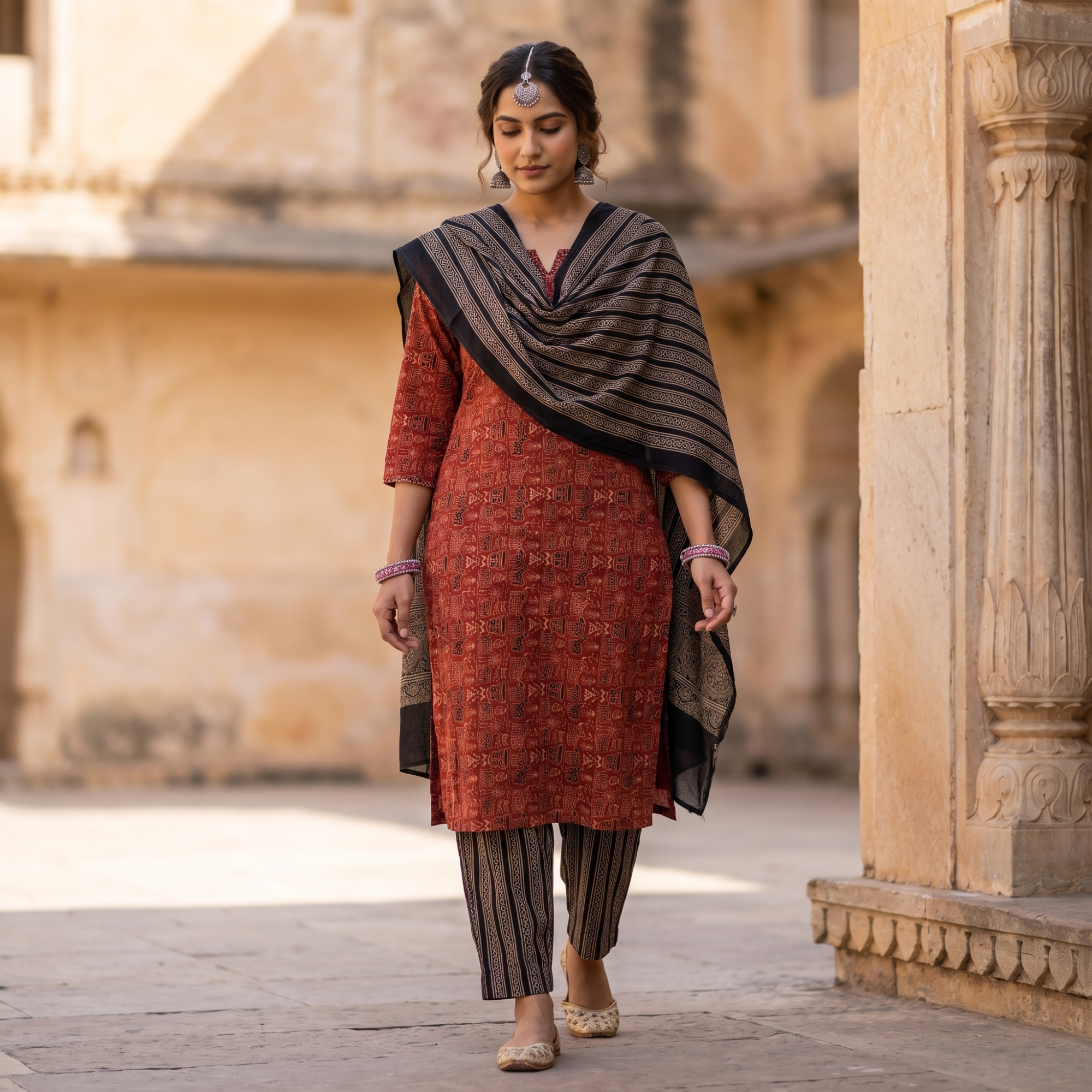 PURE COTTON (UNSTITCHED SUIT)