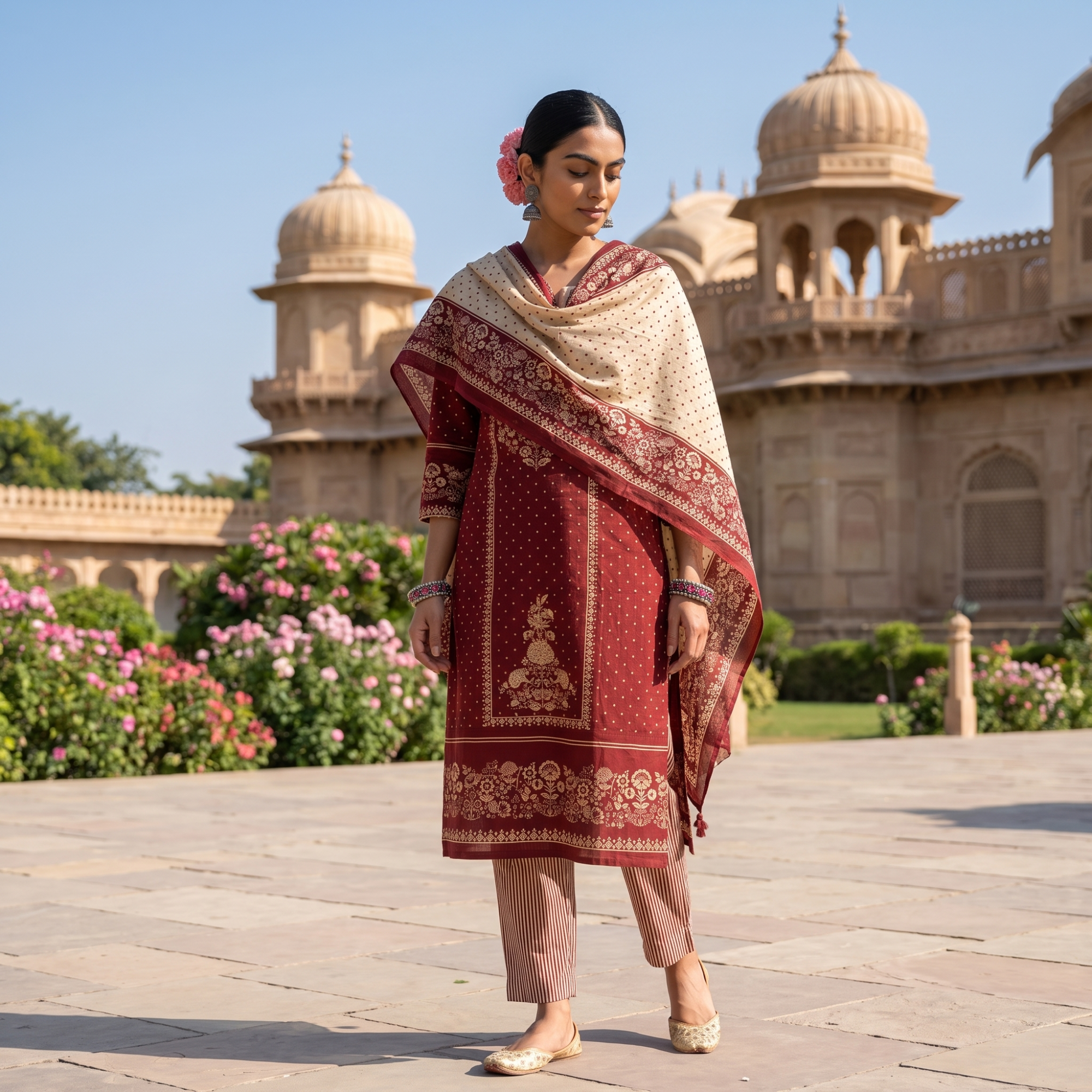 PURE COTTON (UNSTITCHED SUIT)