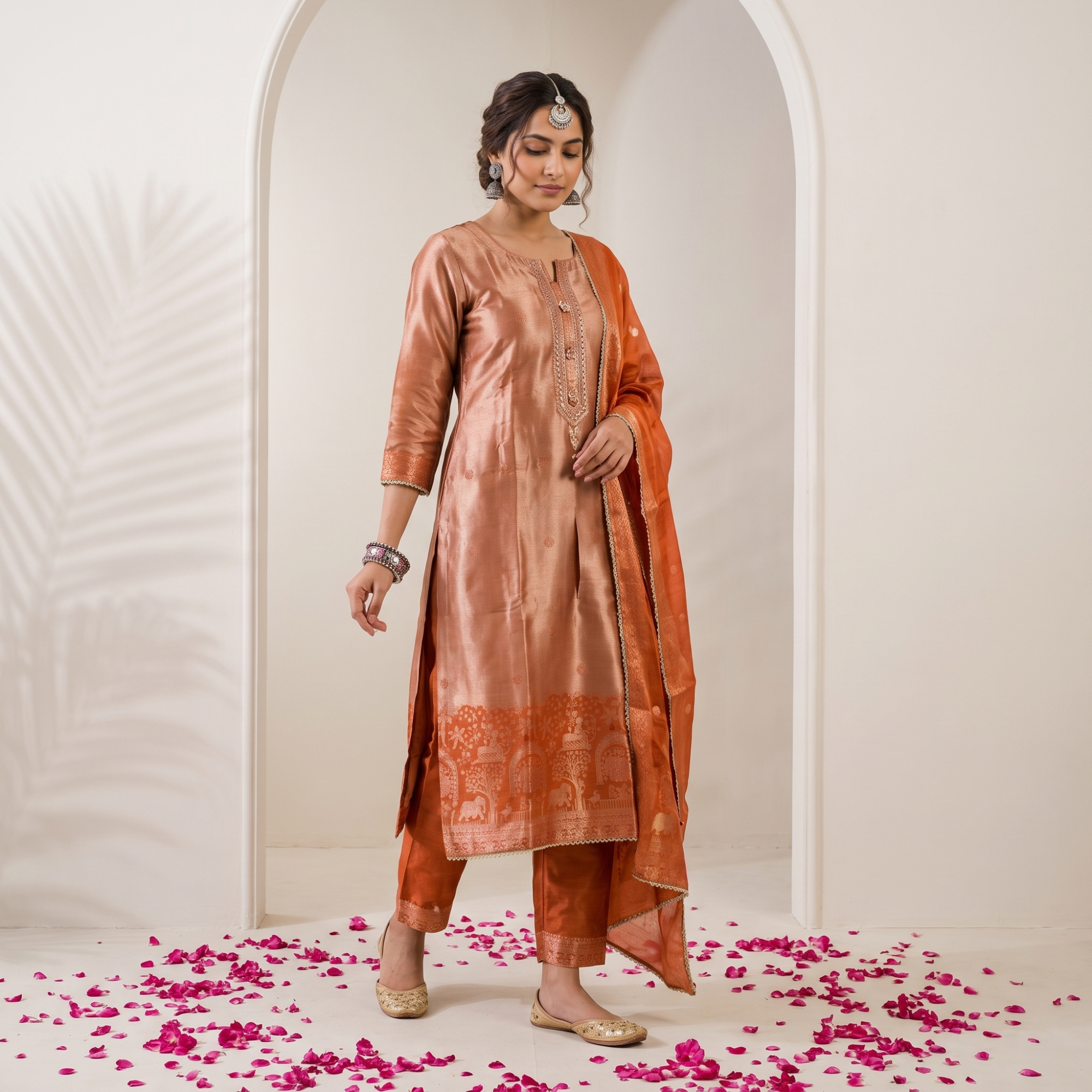 SHIMMER SILK (UNSTITCHED SUIT)