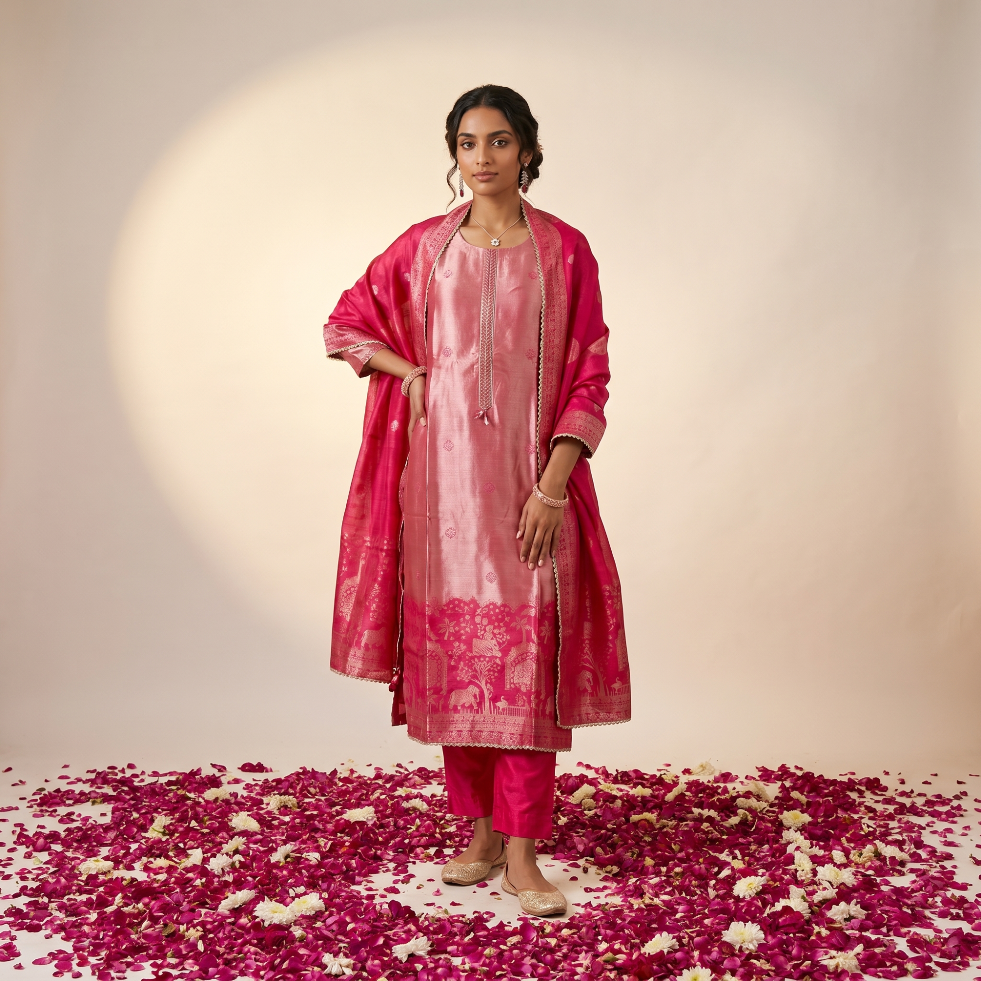 SHIMMER SILK (UNSTITCHED SUIT)