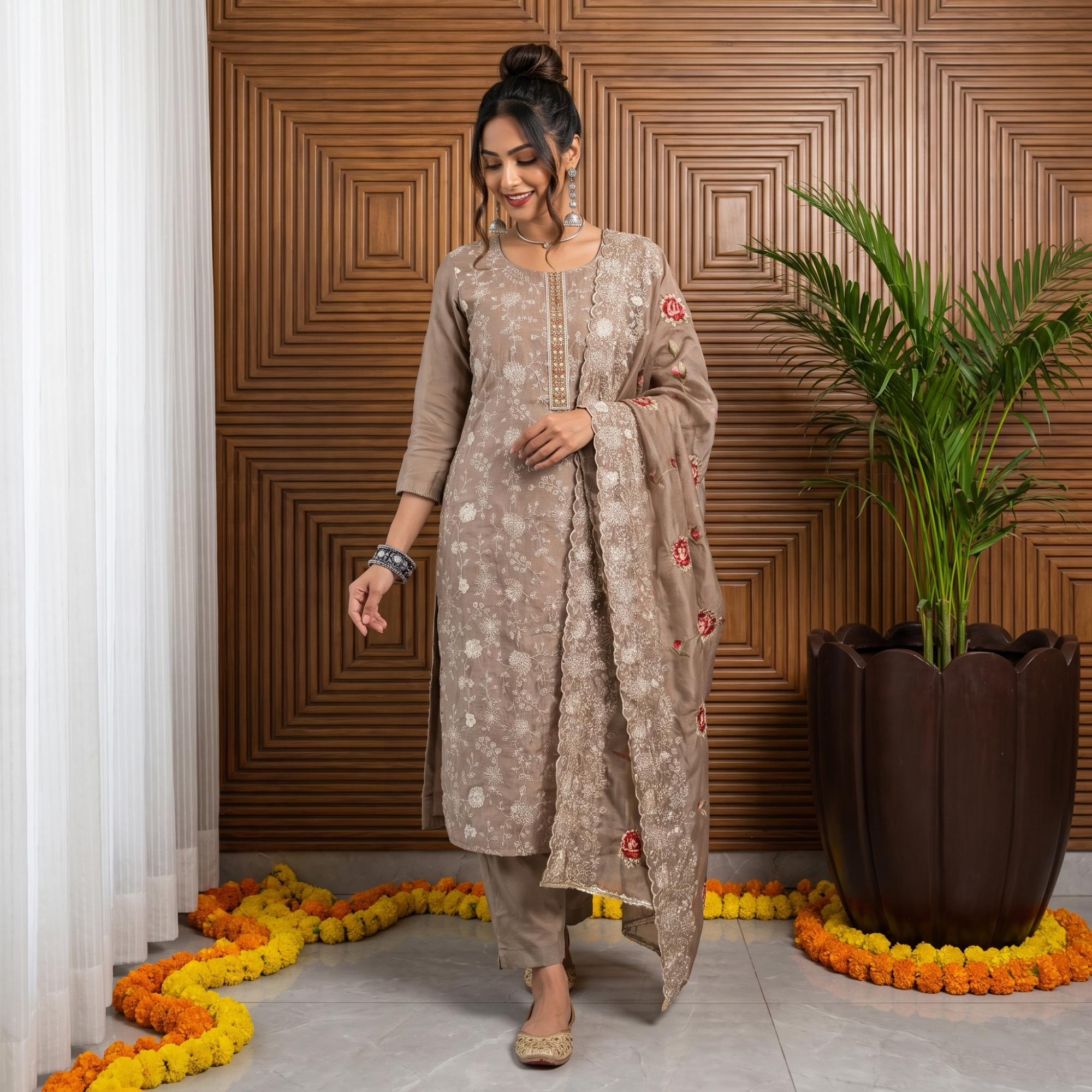 MUL CHANDERI (UNSTITCHED SUIT)