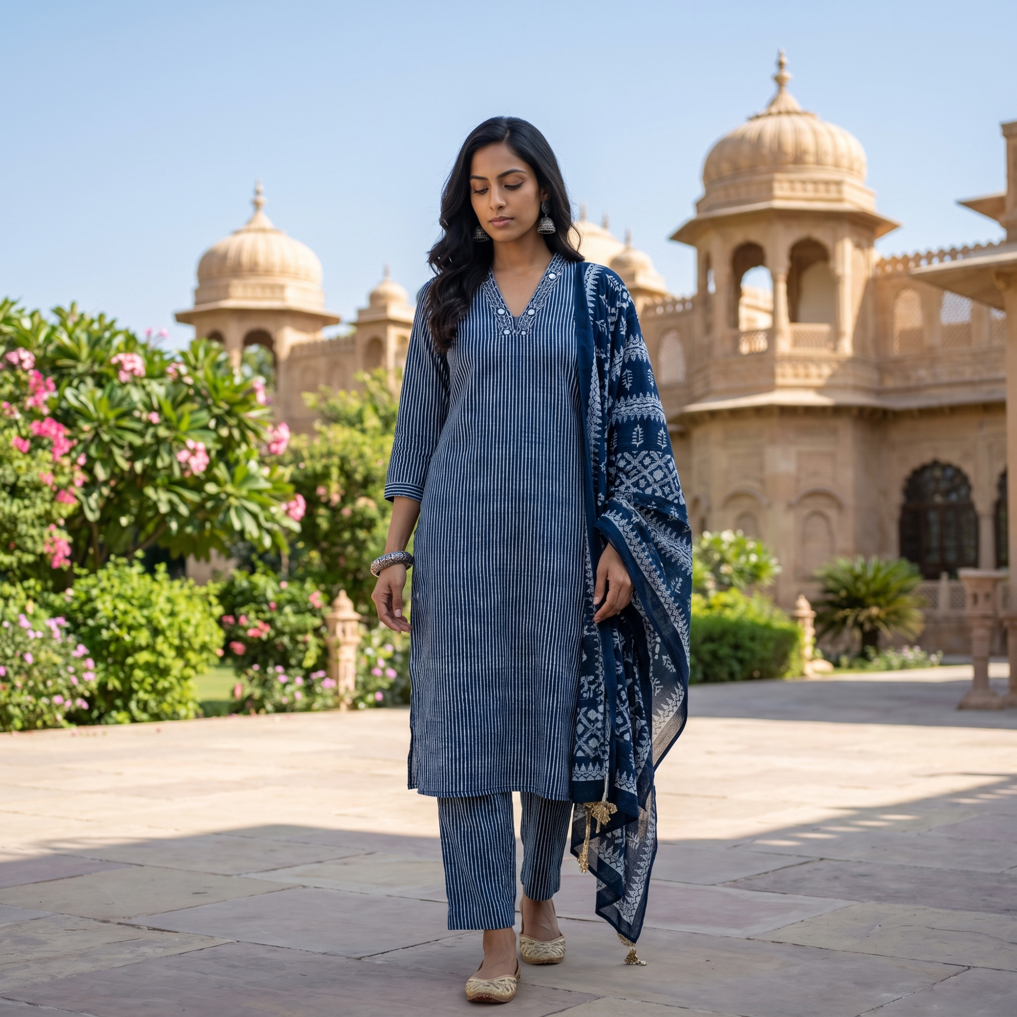 PURE COTTON (UNSTITCHED SUIT)