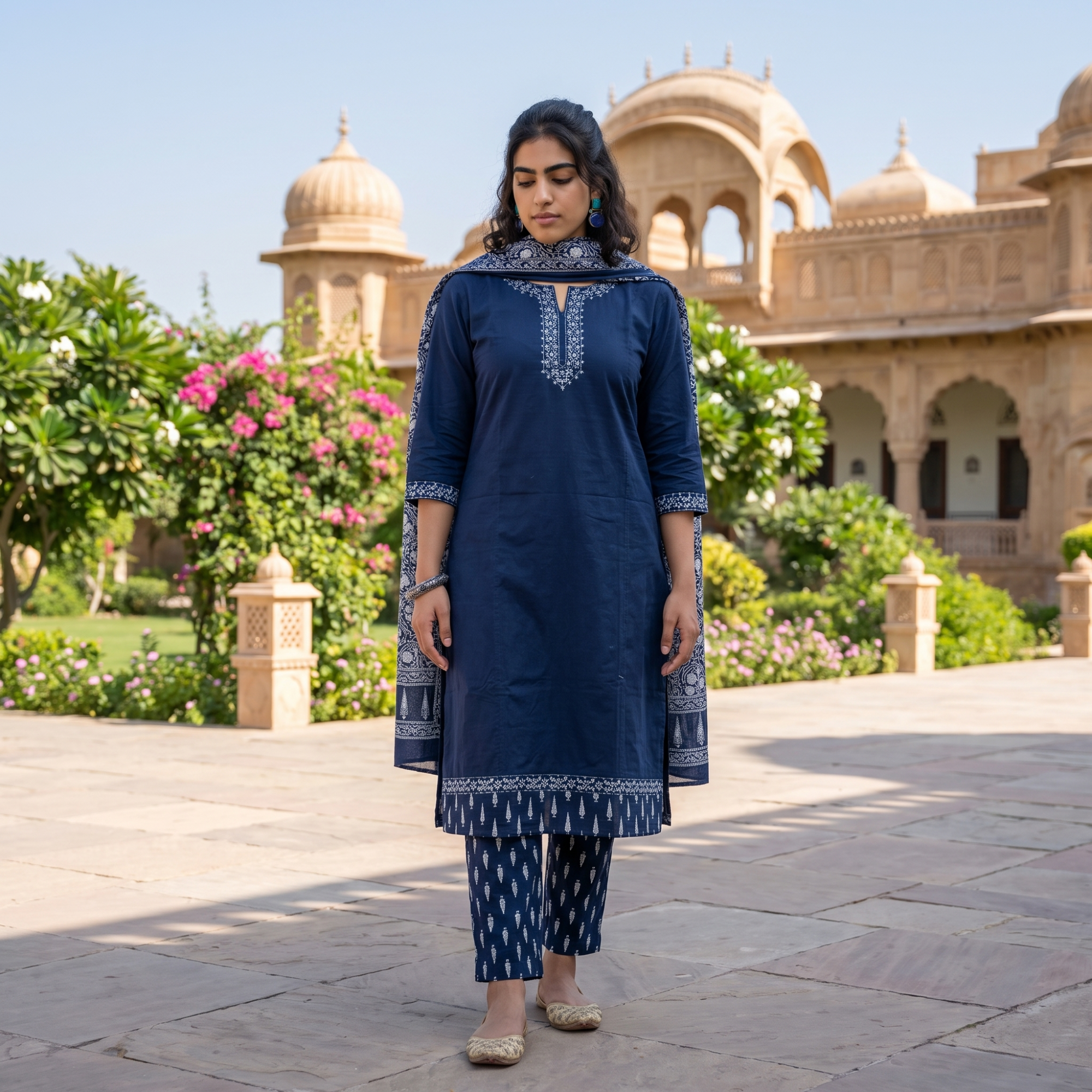 PURE COTTON (UNSTITCHED SUIT)