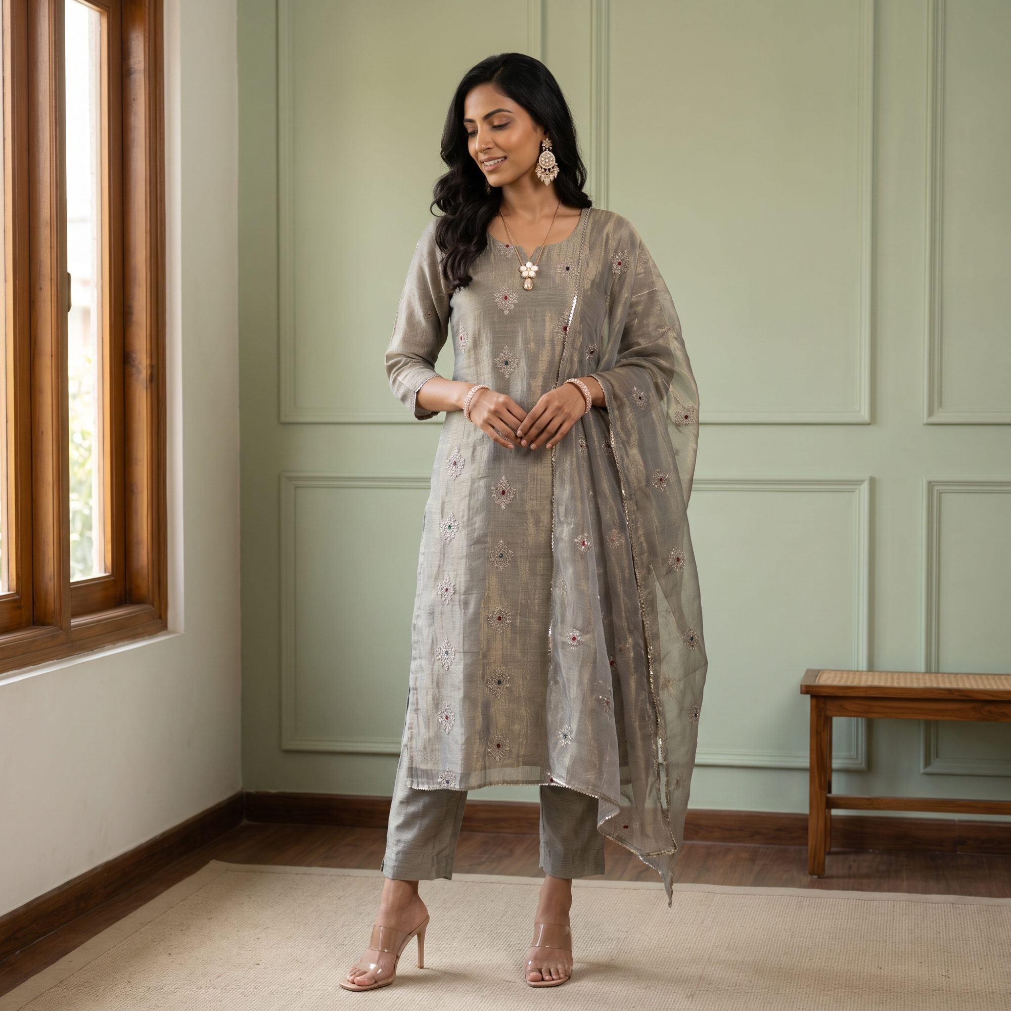 TISSUE SILK (UNSTITCHED SUIT)