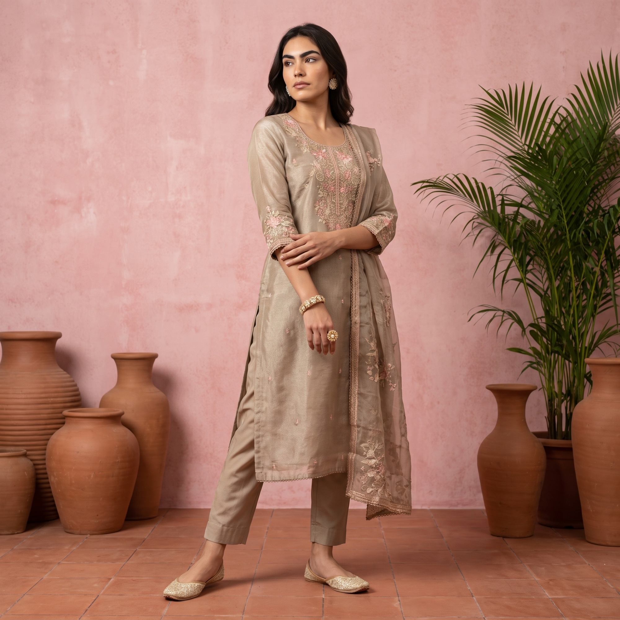 SHIMMER SILK (UNSTITCHED SUIT)