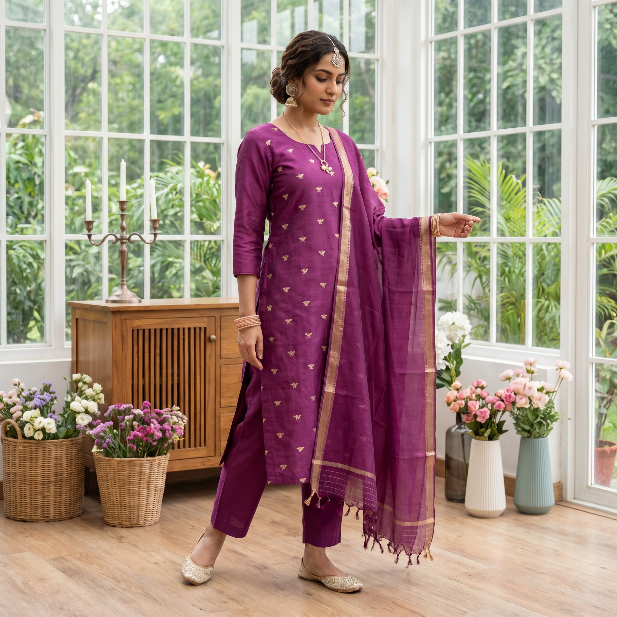PURE SILK (UNSTITCHED SUIT)