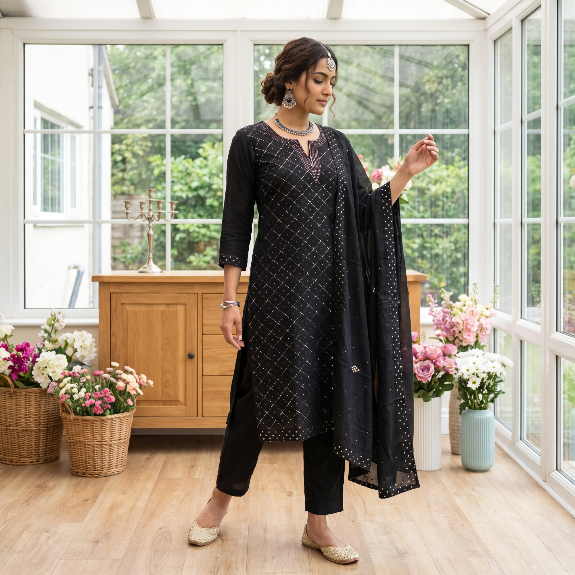 MUL CHANDERI (UNSTITCHED SUIT)