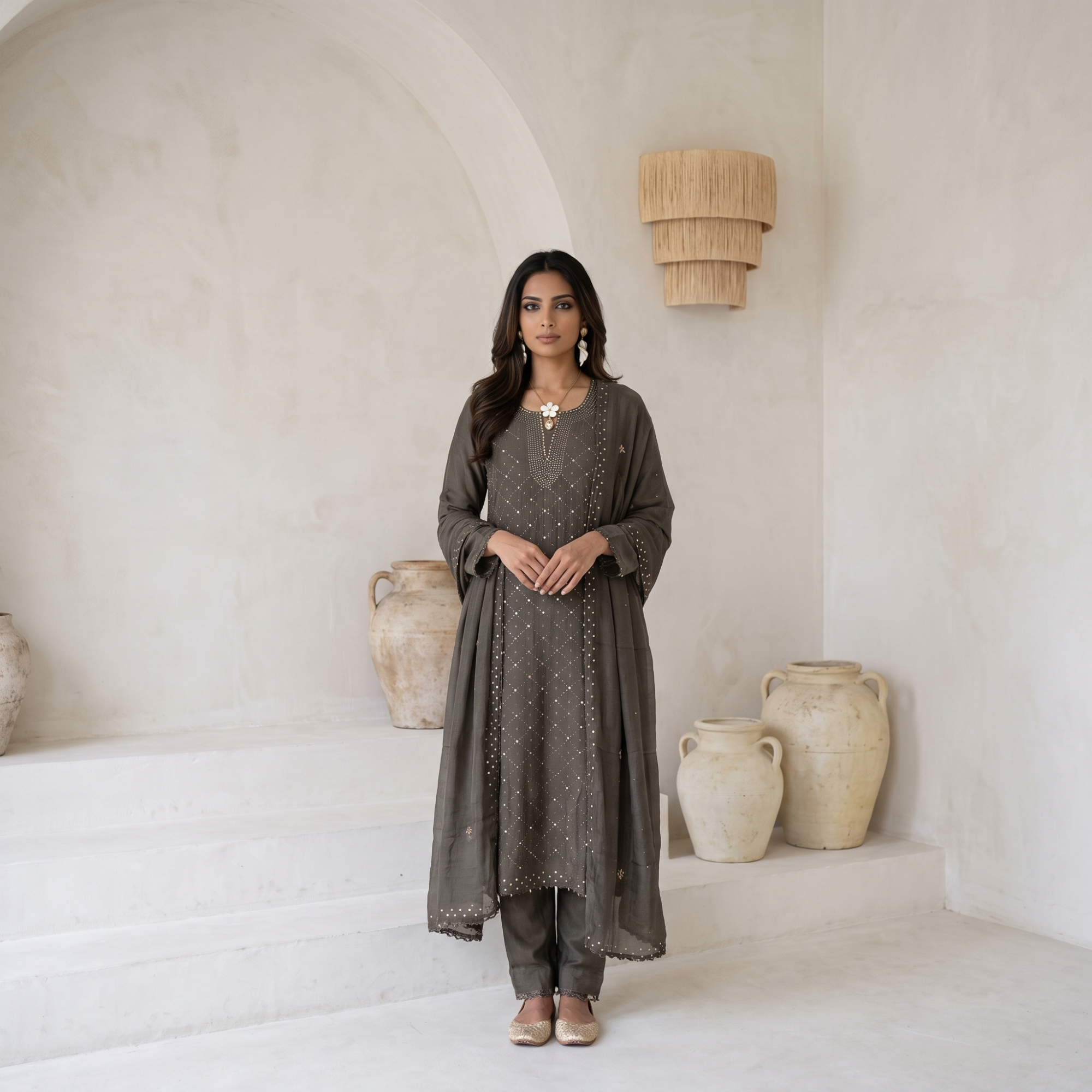 MUL CHANDERI (UNSTITCHED SUIT)