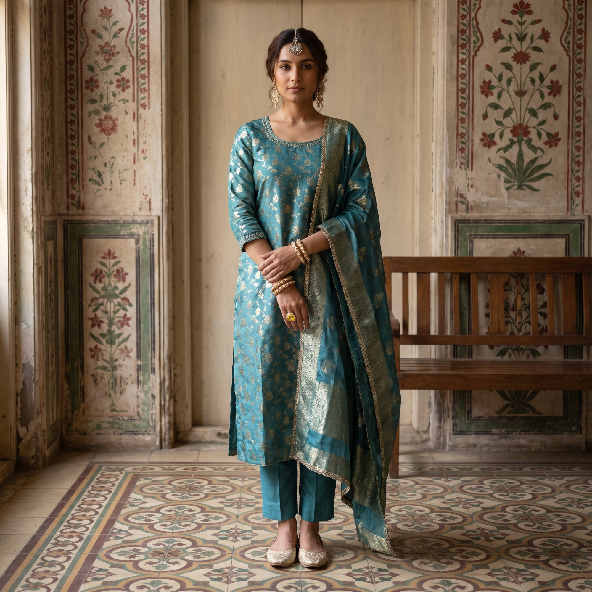 SATIN SILK (UNSTITCHED SUIT)