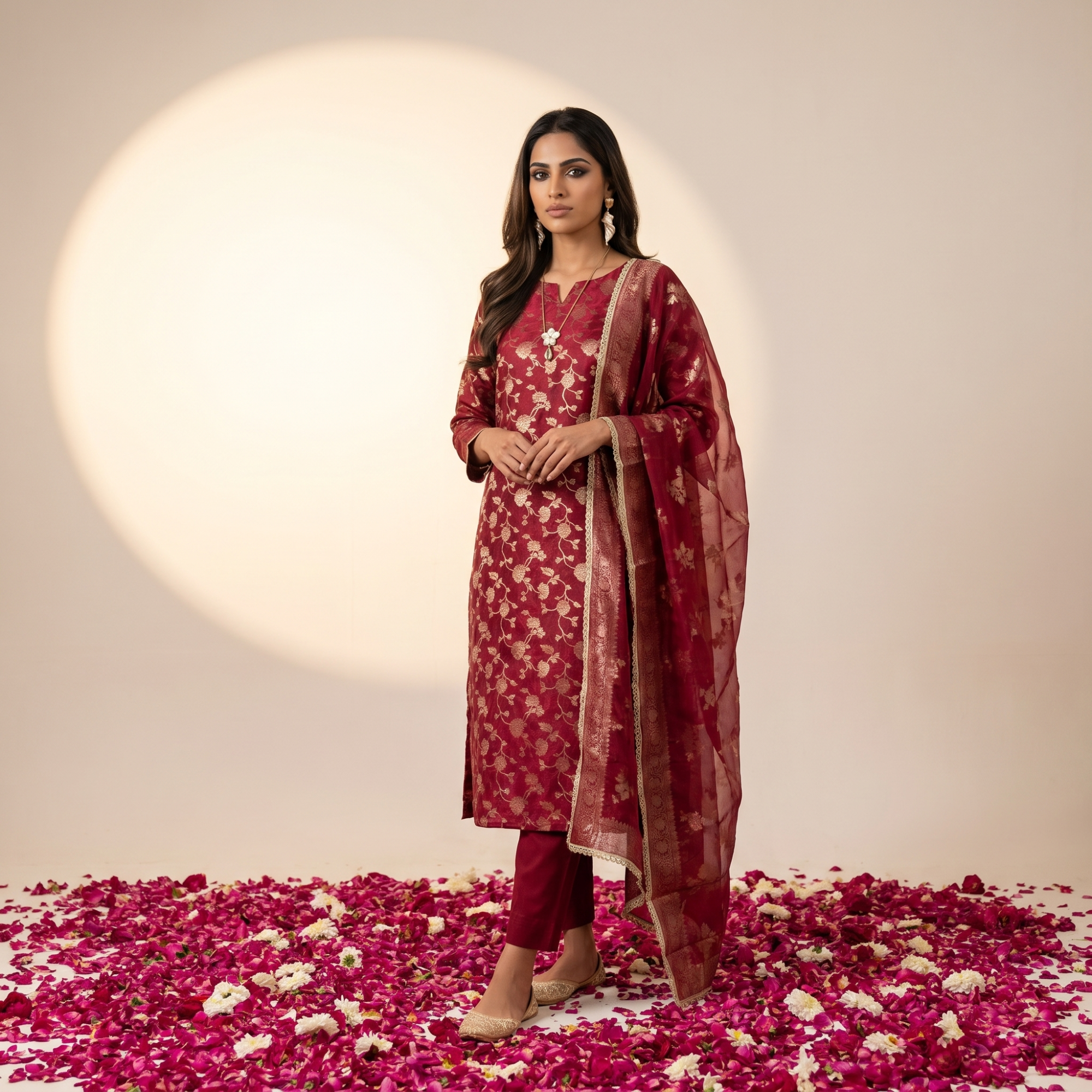 SATIN SILK (UNSTITCHED SUIT)