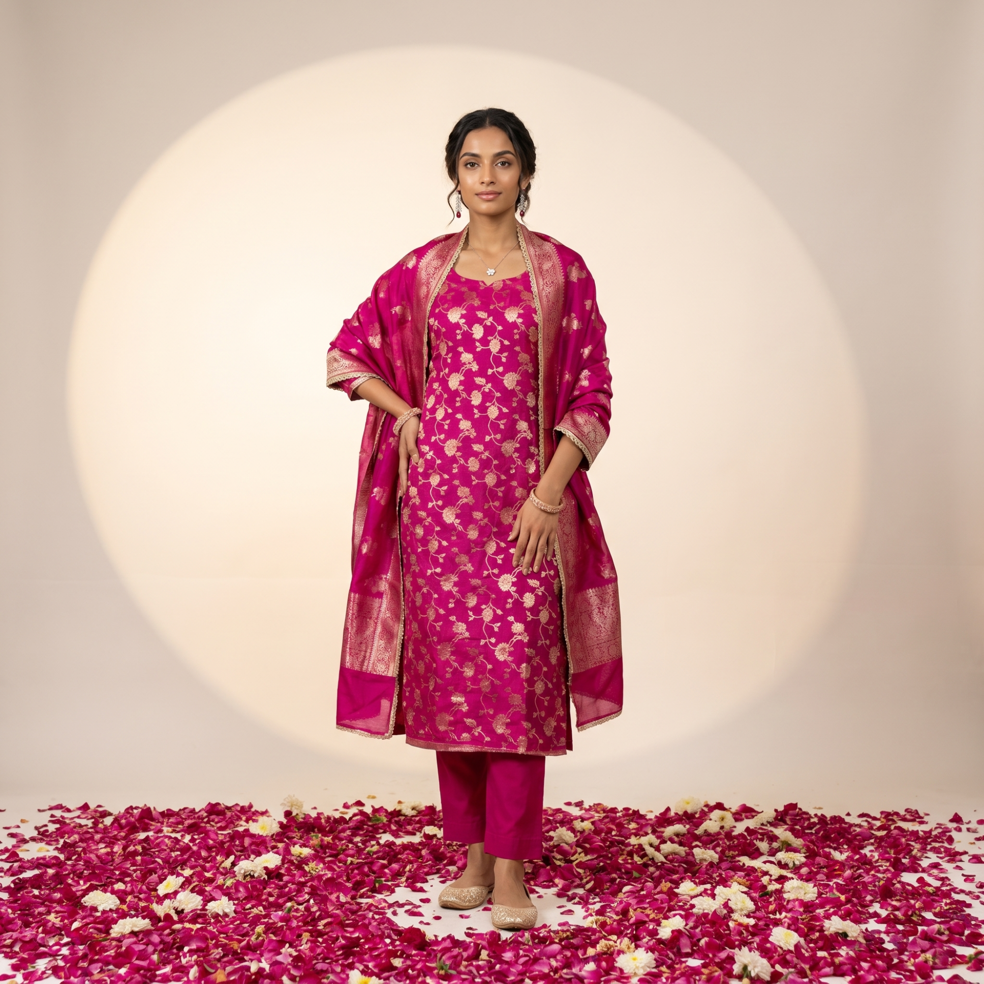 SATIN SILK (UNSTITCHED SUIT)