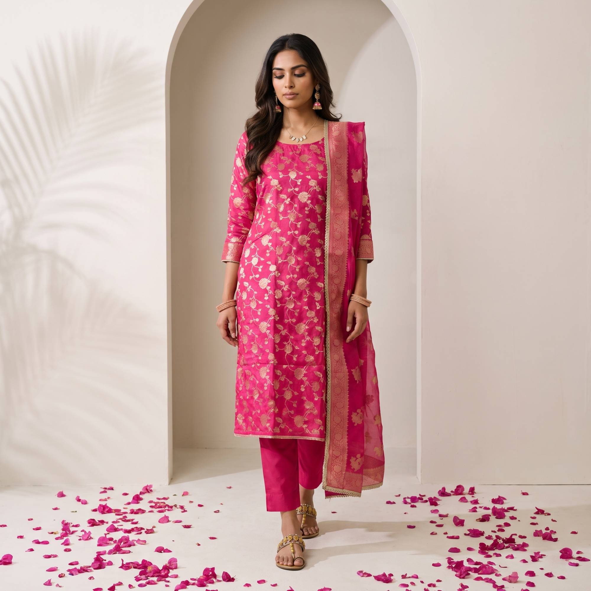 SATIN SILK (UNSTITCHED SUIT)