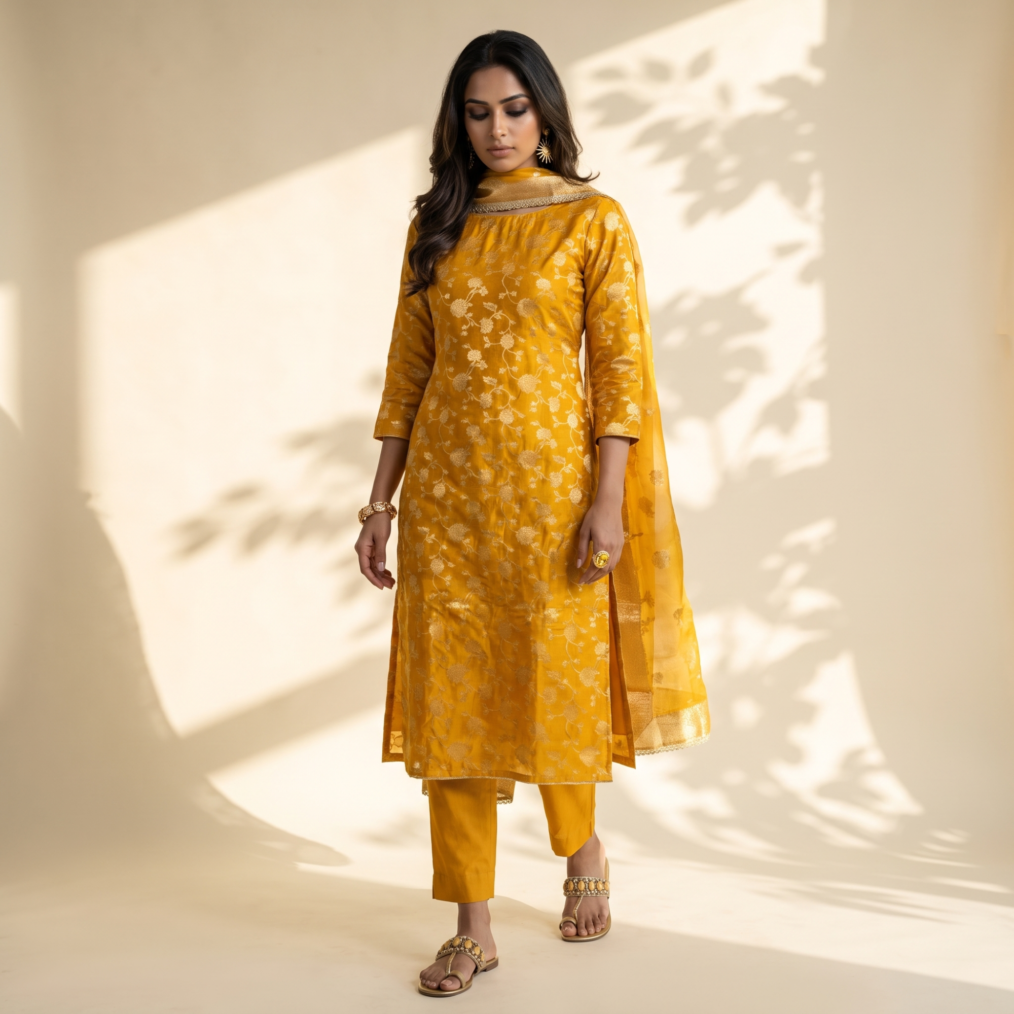 SATIN SILK (UNSTITCHED SUIT)