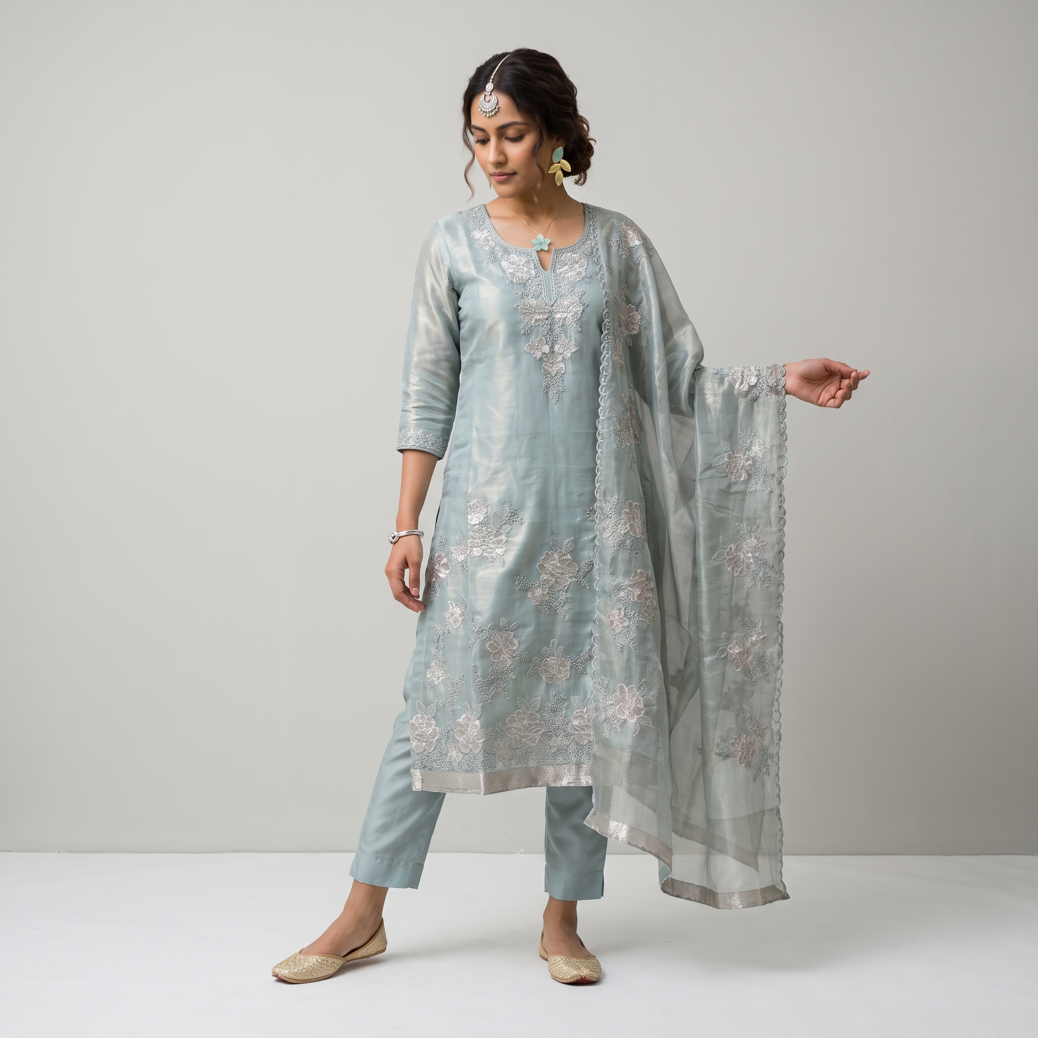 SHIMMER SILK (UNSTITCHED SUIT)