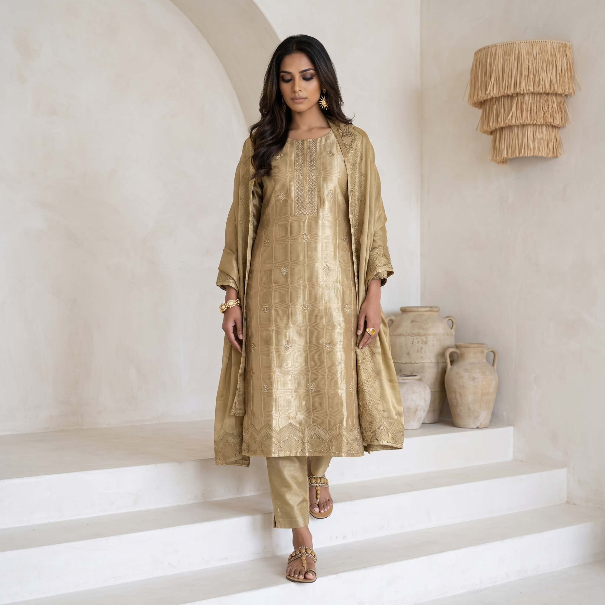 SHIMMER SILK (UNSTITCHED SUIT)