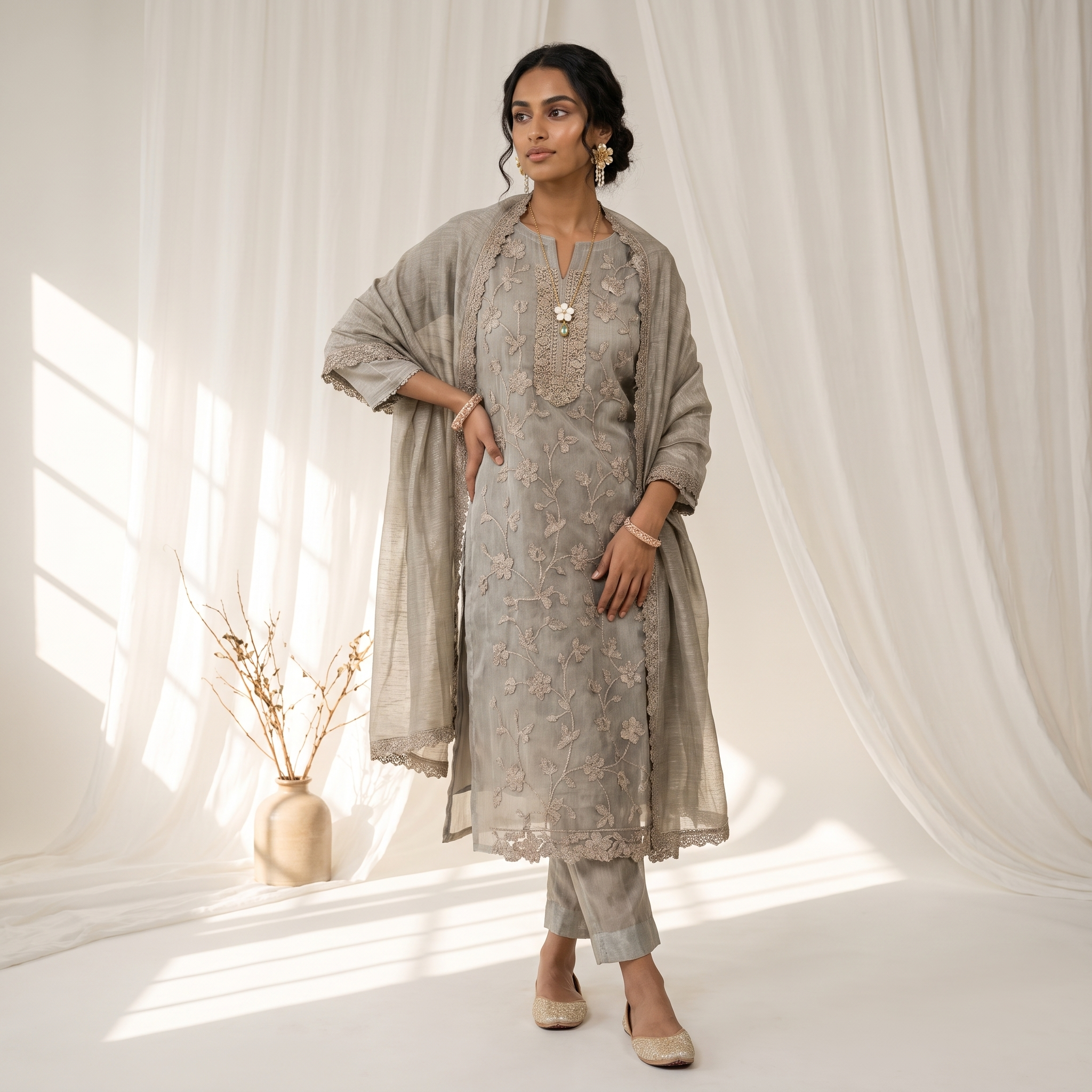 SOFT SILK (UNSTITCHED SUIT)