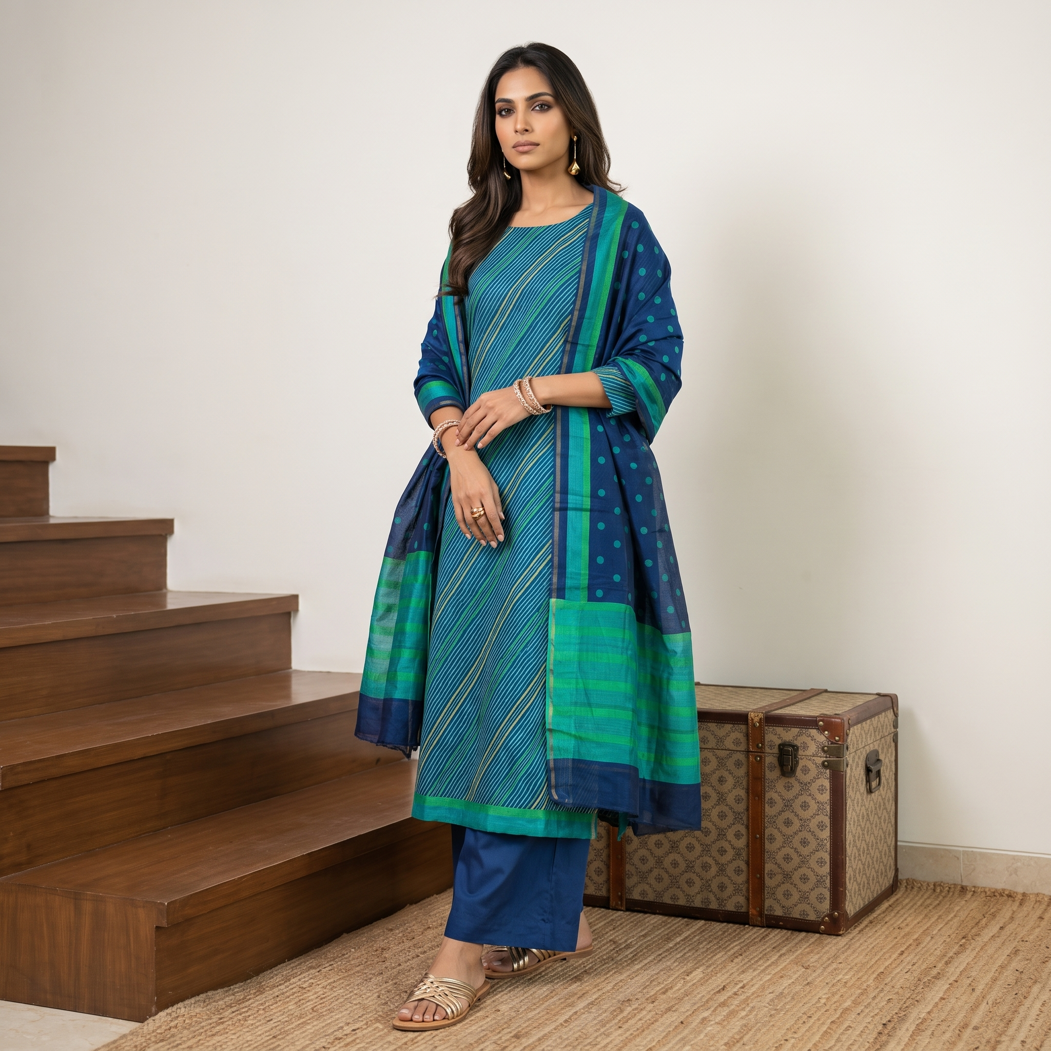 MAHESHWARI SILK ( UNSTITCHED SUIT)
