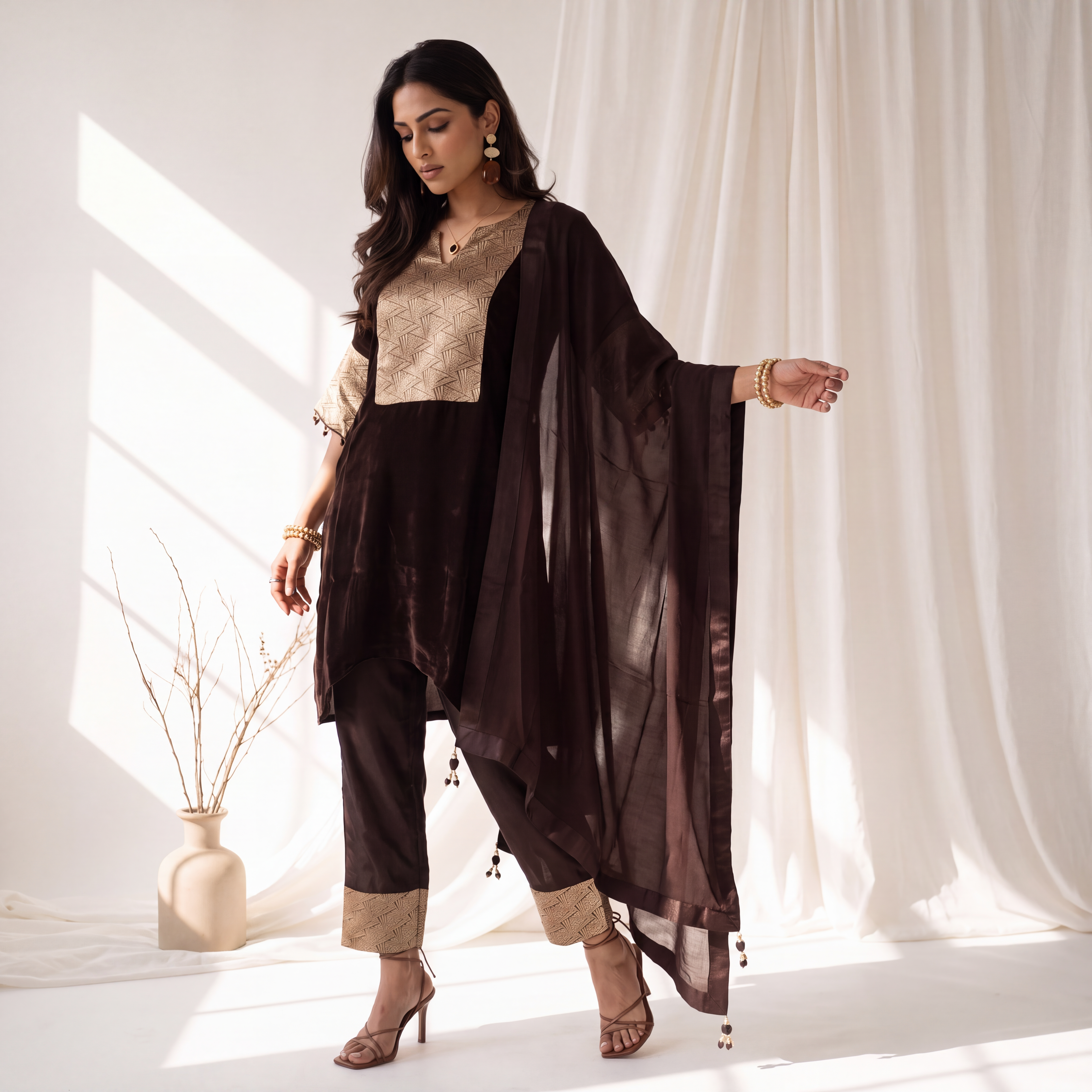 Readymade Dresses - COFFEE