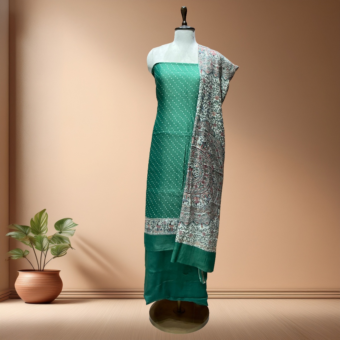 Maheshwari Silk Suit