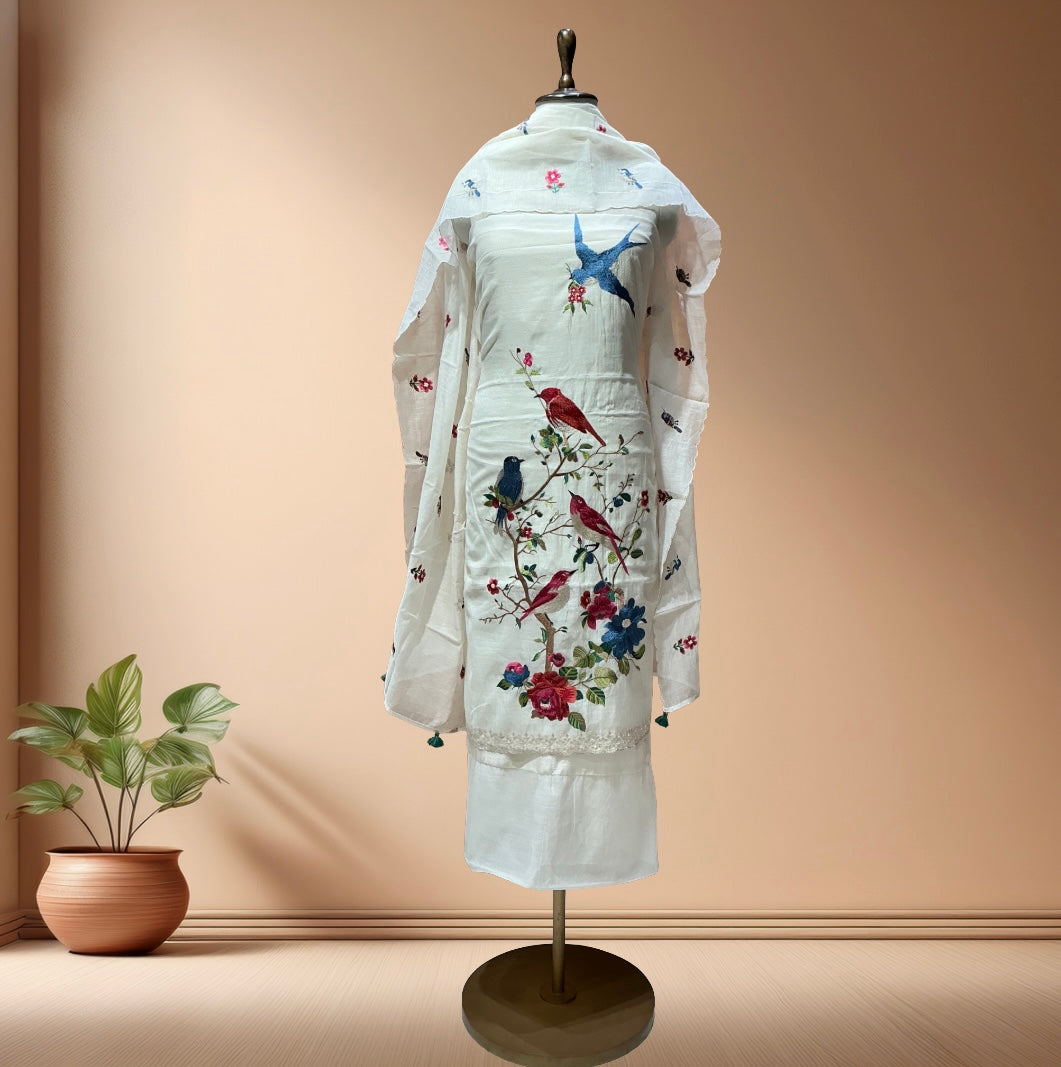 Pure Mul Chanderi Suit