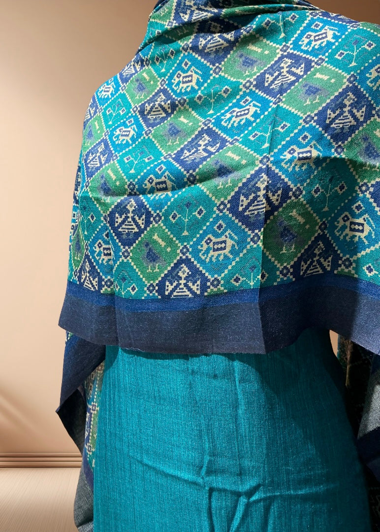 HANDLOOM PASHMINA SUIT WITH PASHMINA DUPATTA