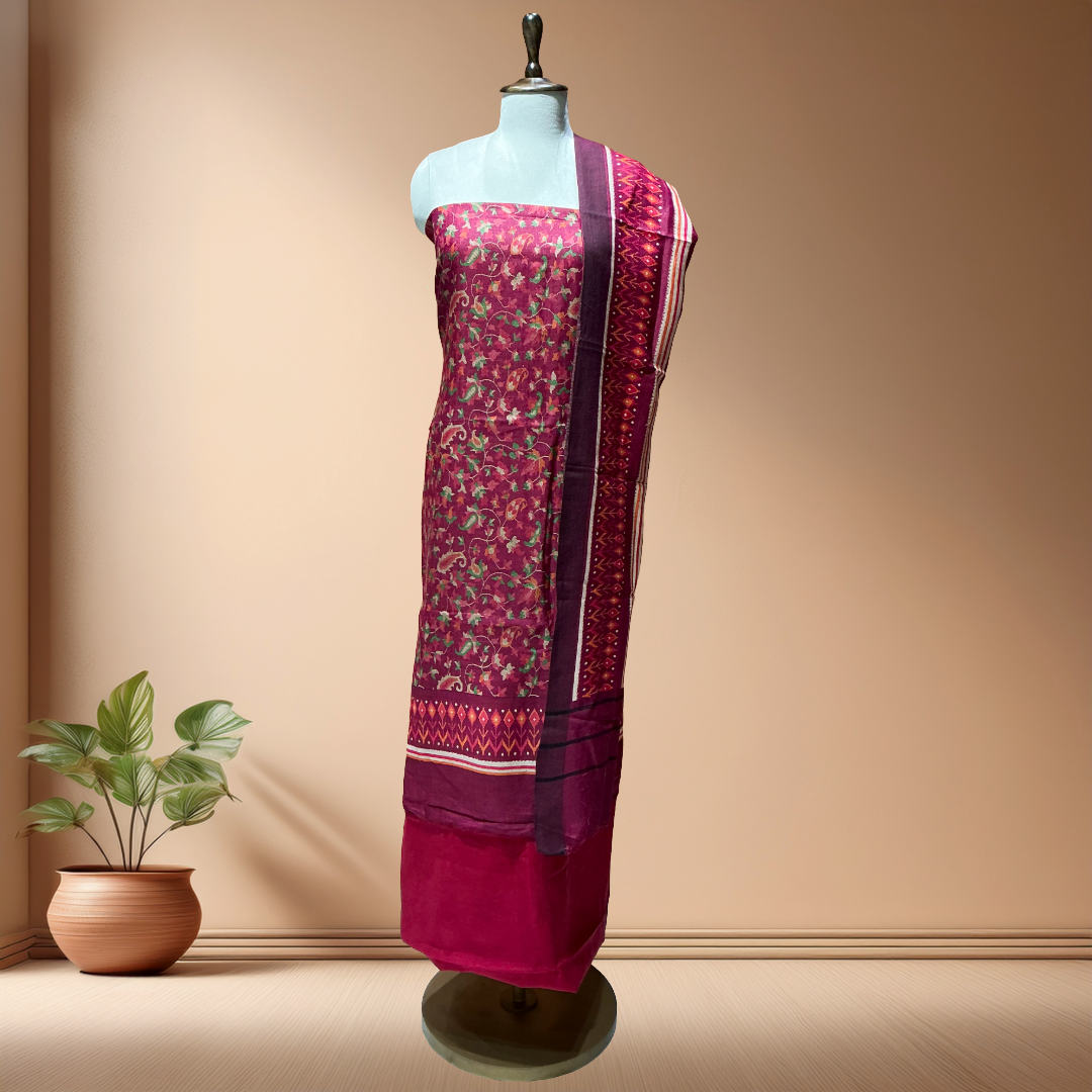 HANDLOOM PASHMINA SUIT WITH PASHMINA DUPATTA