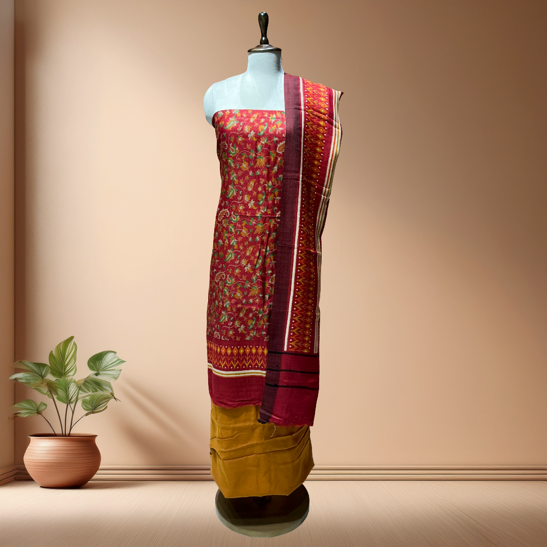 HANDLOOM PASHMINA SUIT WITH PASHMINA DUPATTA