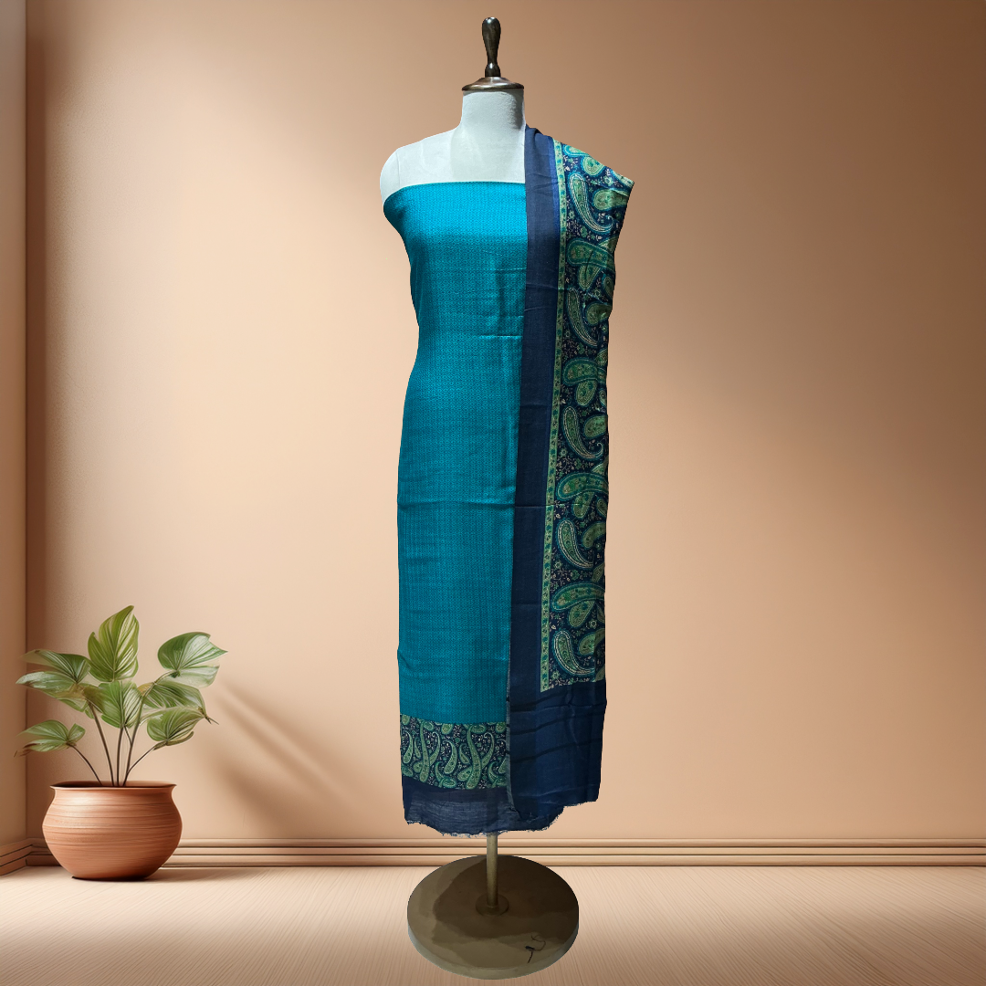 HANDLOOM PASHMINA SUIT WITH PASHMINA DUPATTA