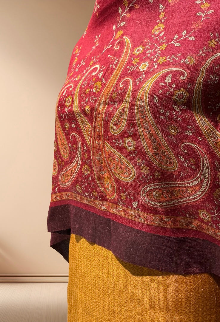 HANDLOOM PASHMINA SUIT WITH PASHMINA DUPATTA