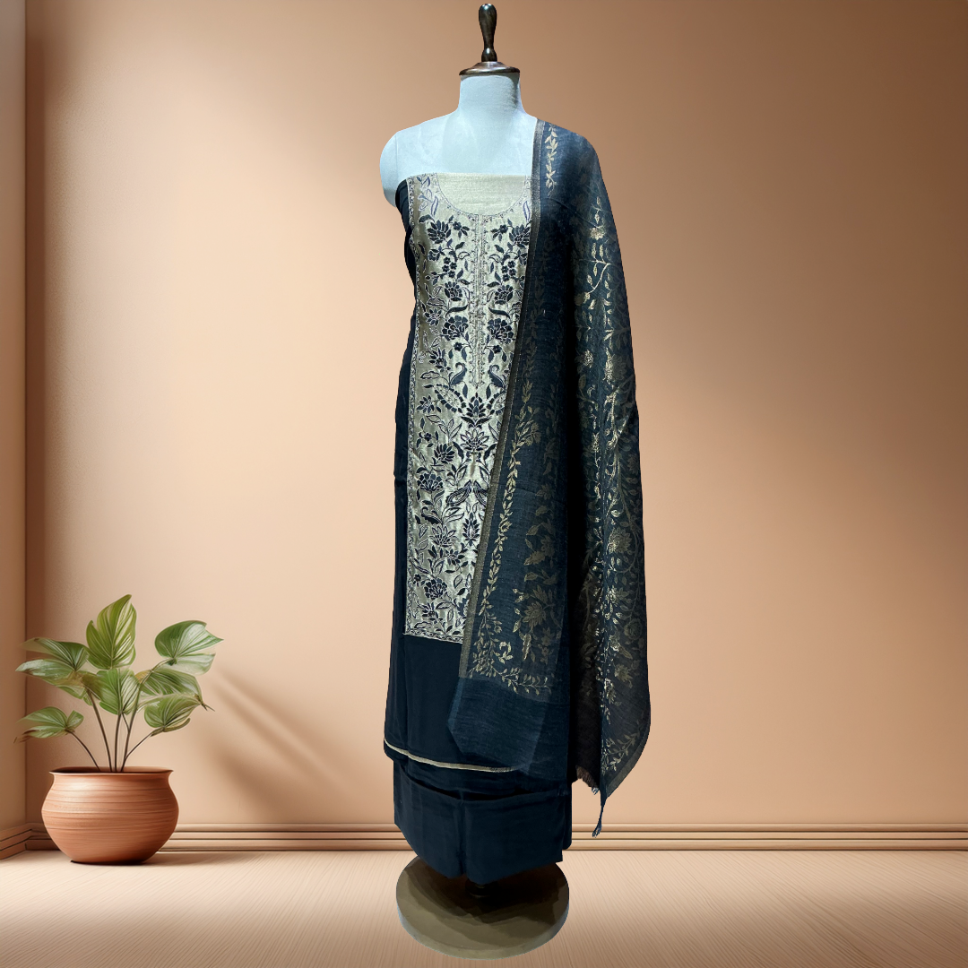 PASHMINA SUIT WITH PASHMINA SHAWL