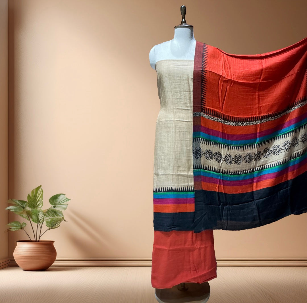 PASHMINA SUIT WITH PASHMINA SHAWL