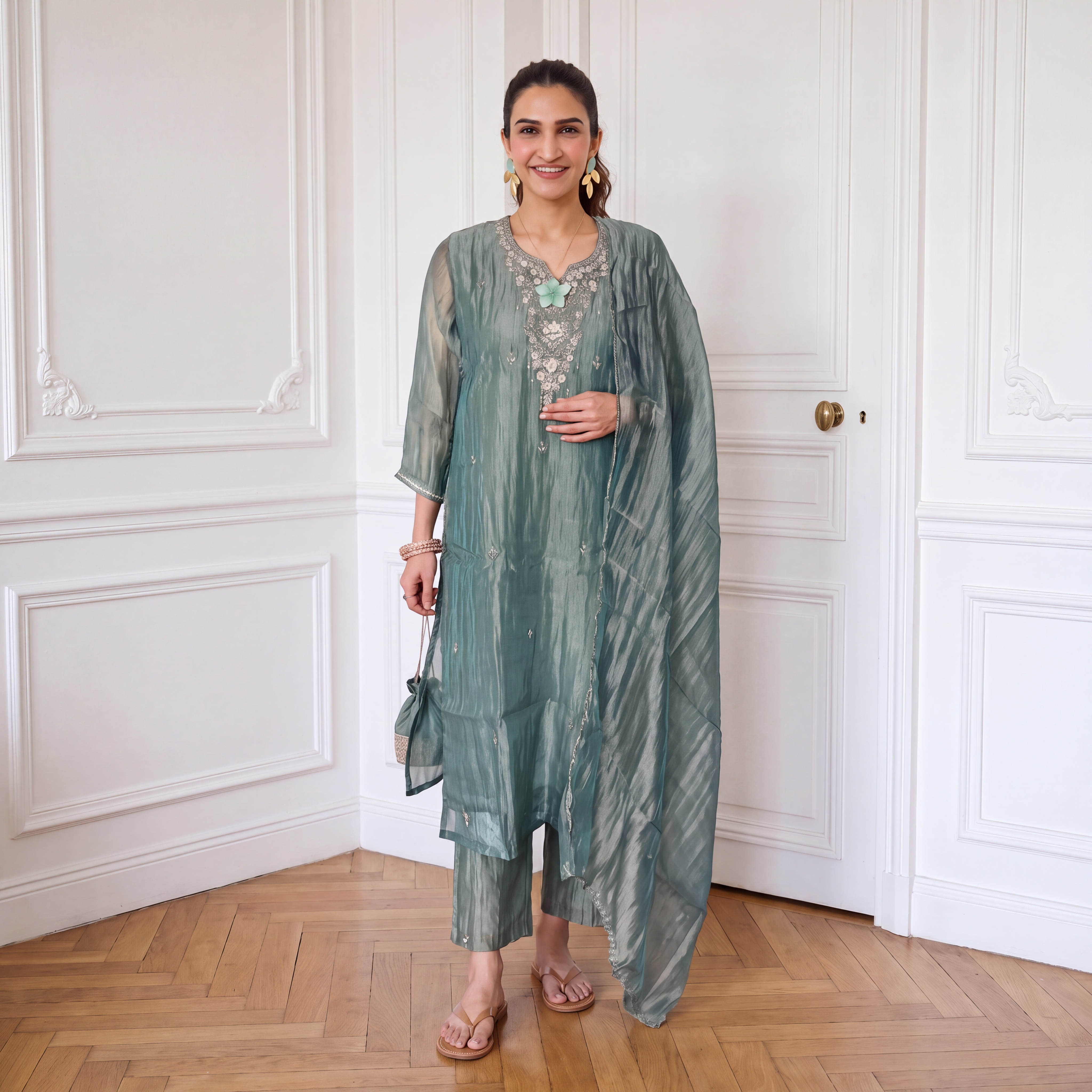 Readymade Dresses - Sea green