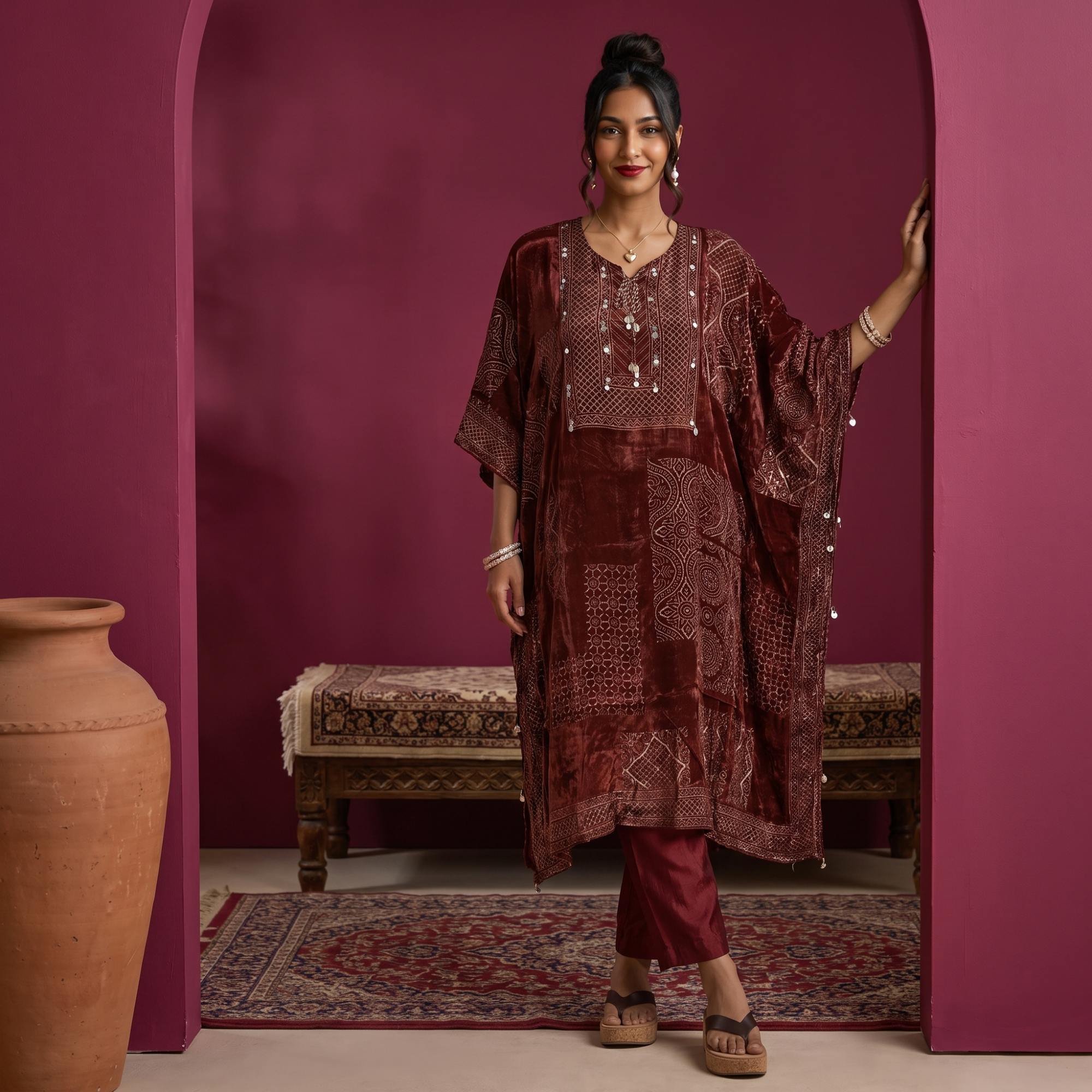 Readymade Dresses - MAROON