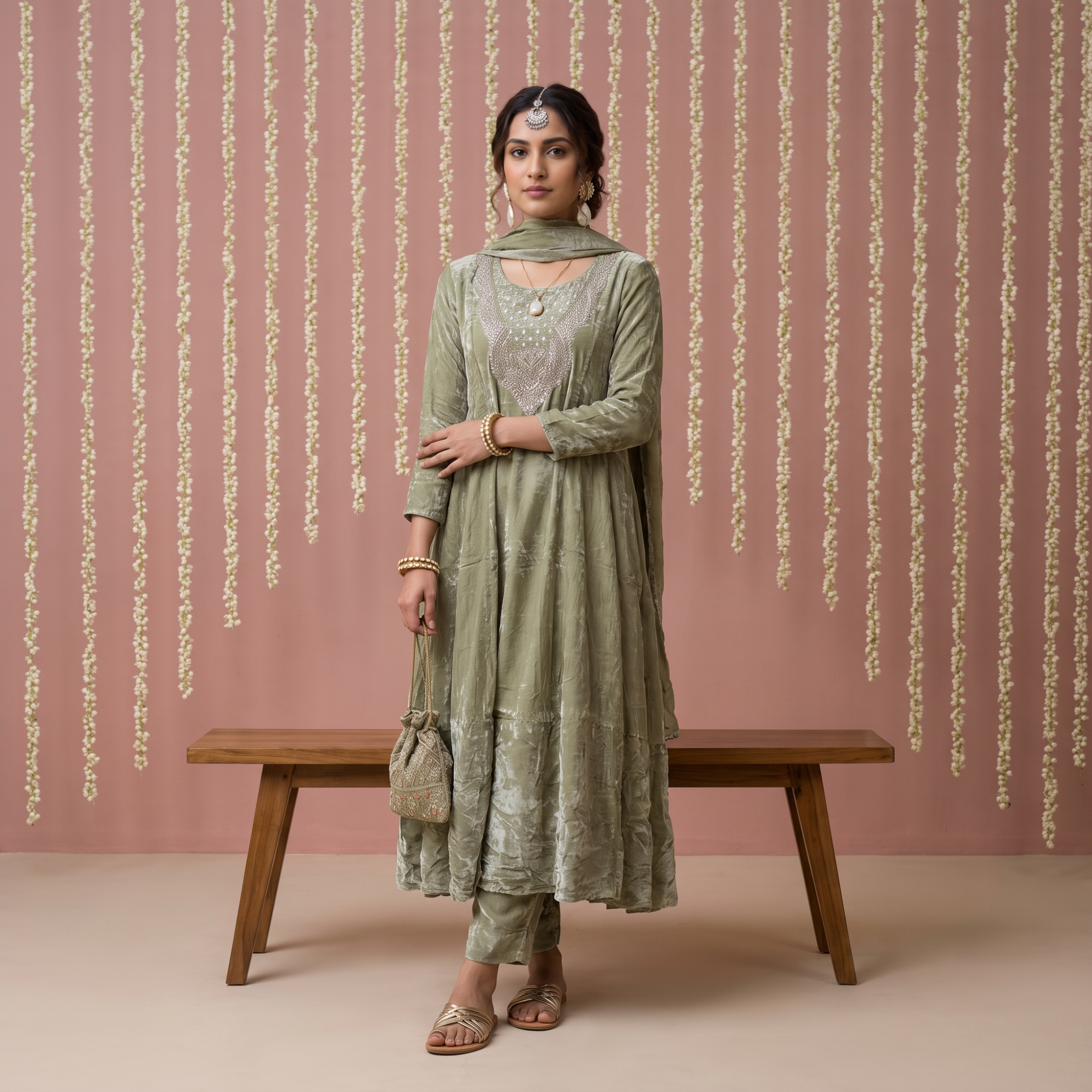 Readymade Dresses - GREEN