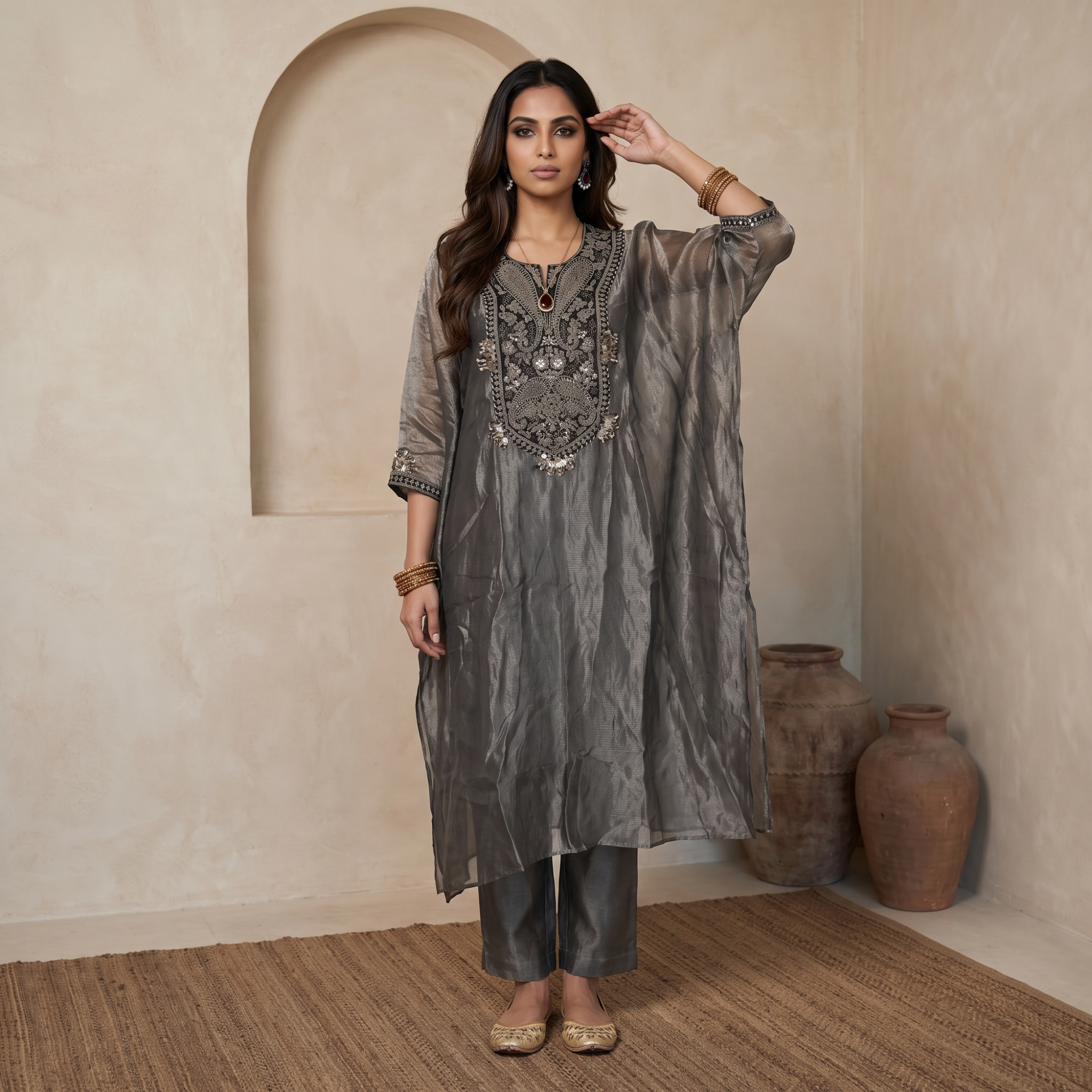 Readymade Dresses - GREY