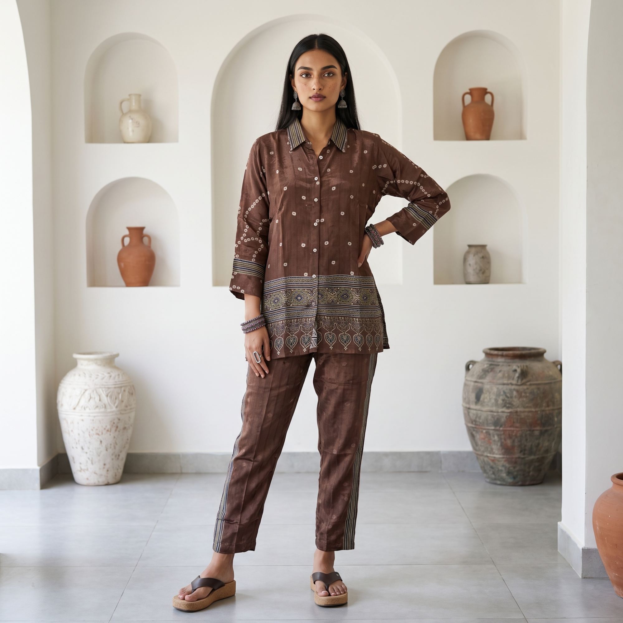 Readymade Dresses - COFFEE