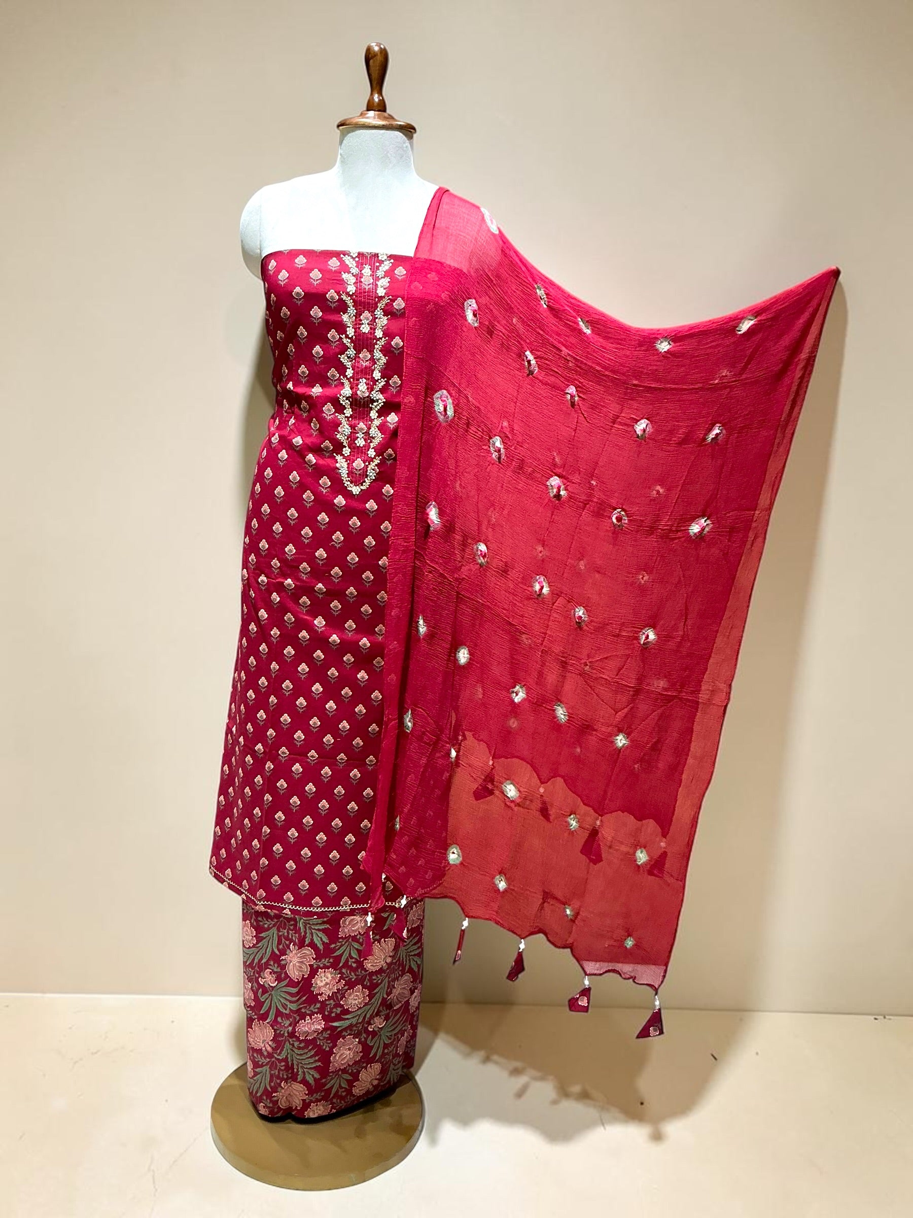Unstitch Suit - MAROON