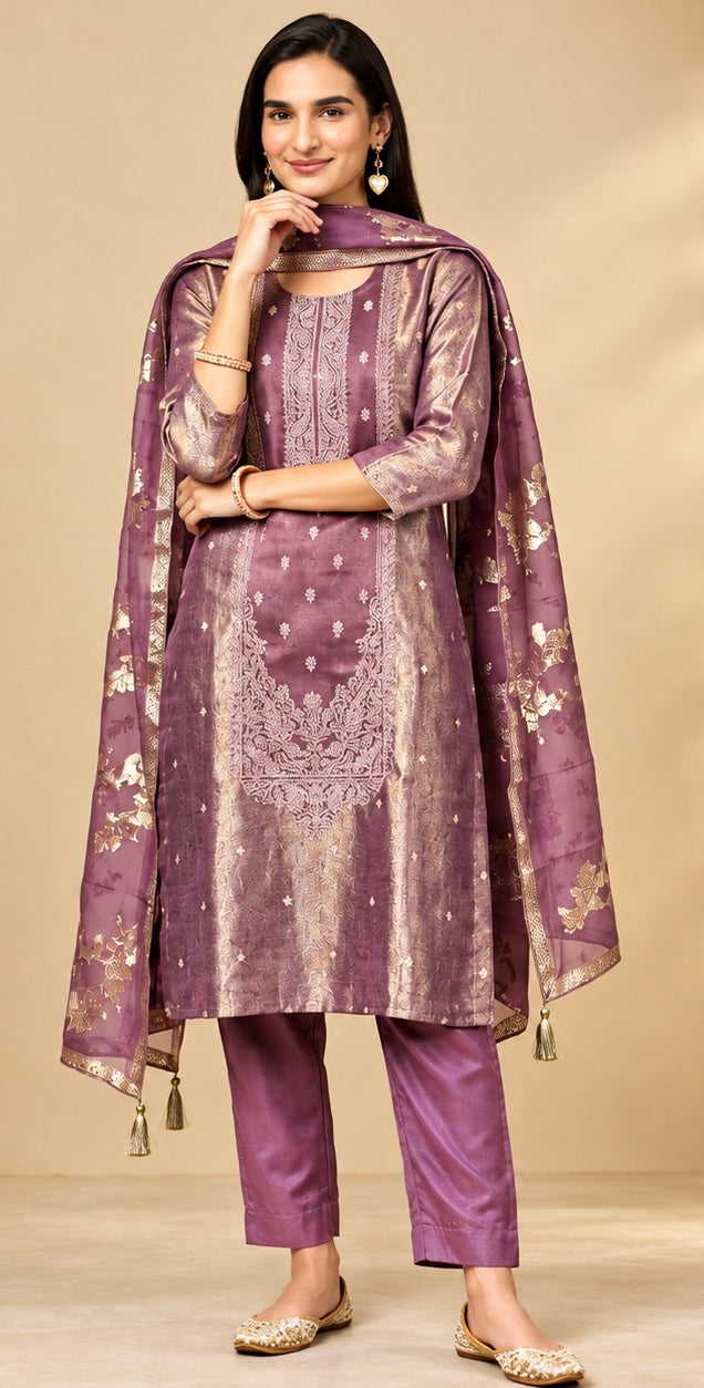 SHIMMER SILK (UNSTITCHED SUIT)