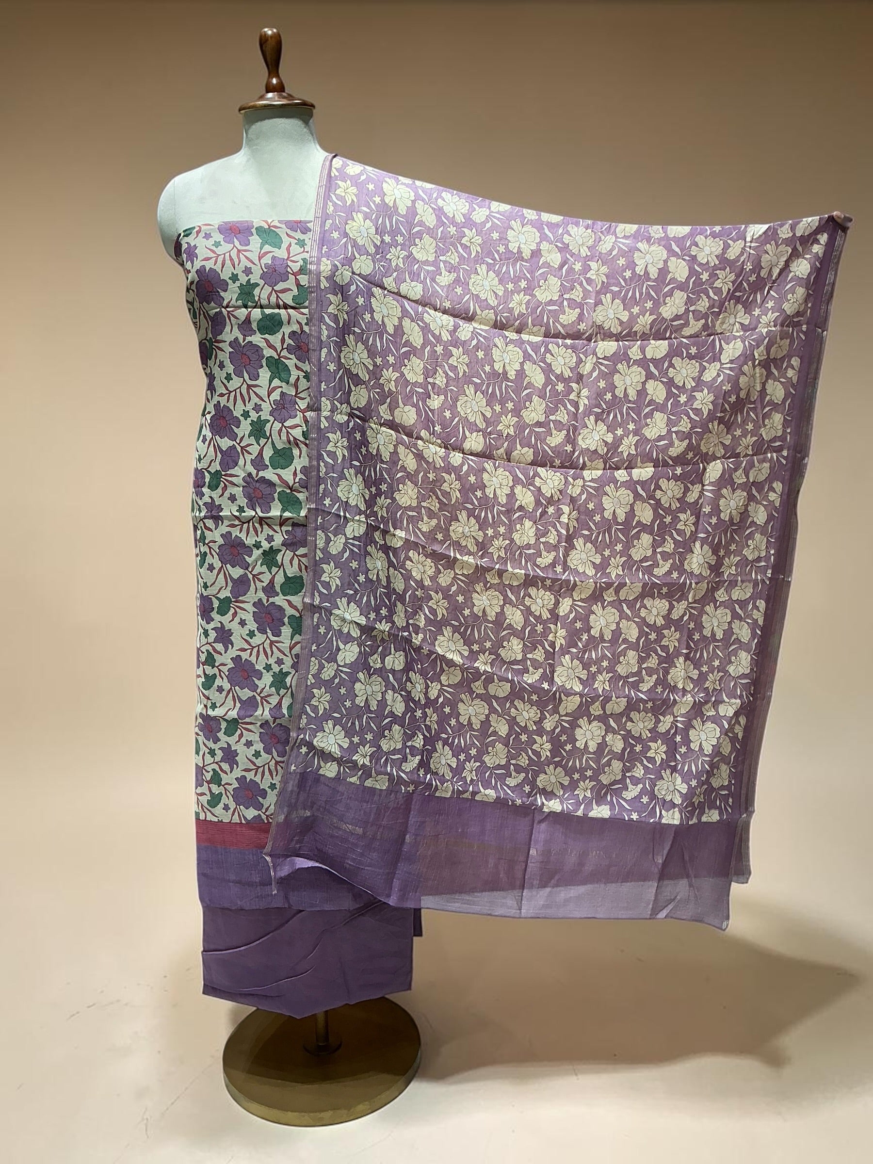MUL CHANDERI SUITS IN BEAUTIFUL PRINTS