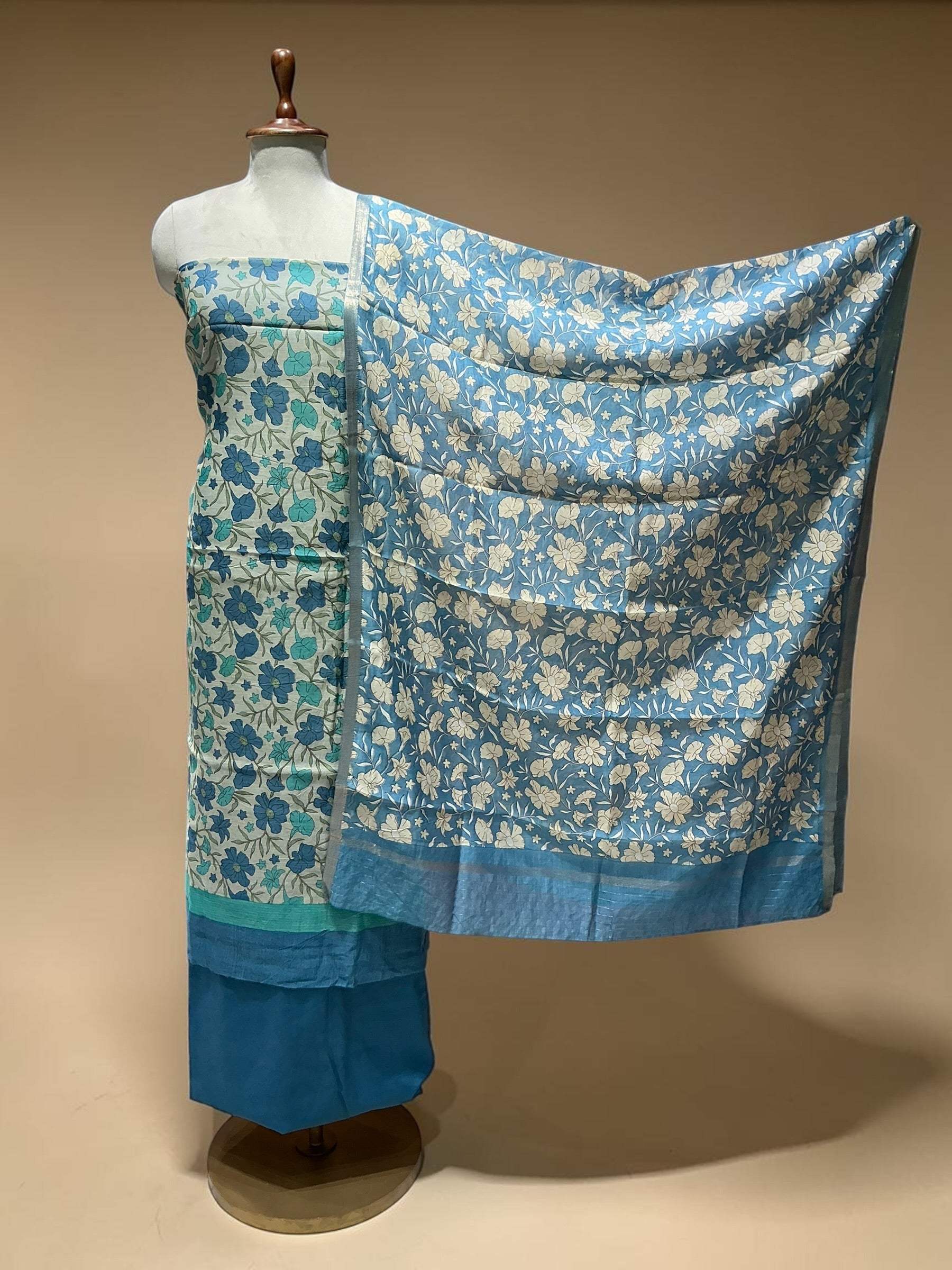 MUL CHANDERI SUITS IN BEAUTIFUL PRINTS