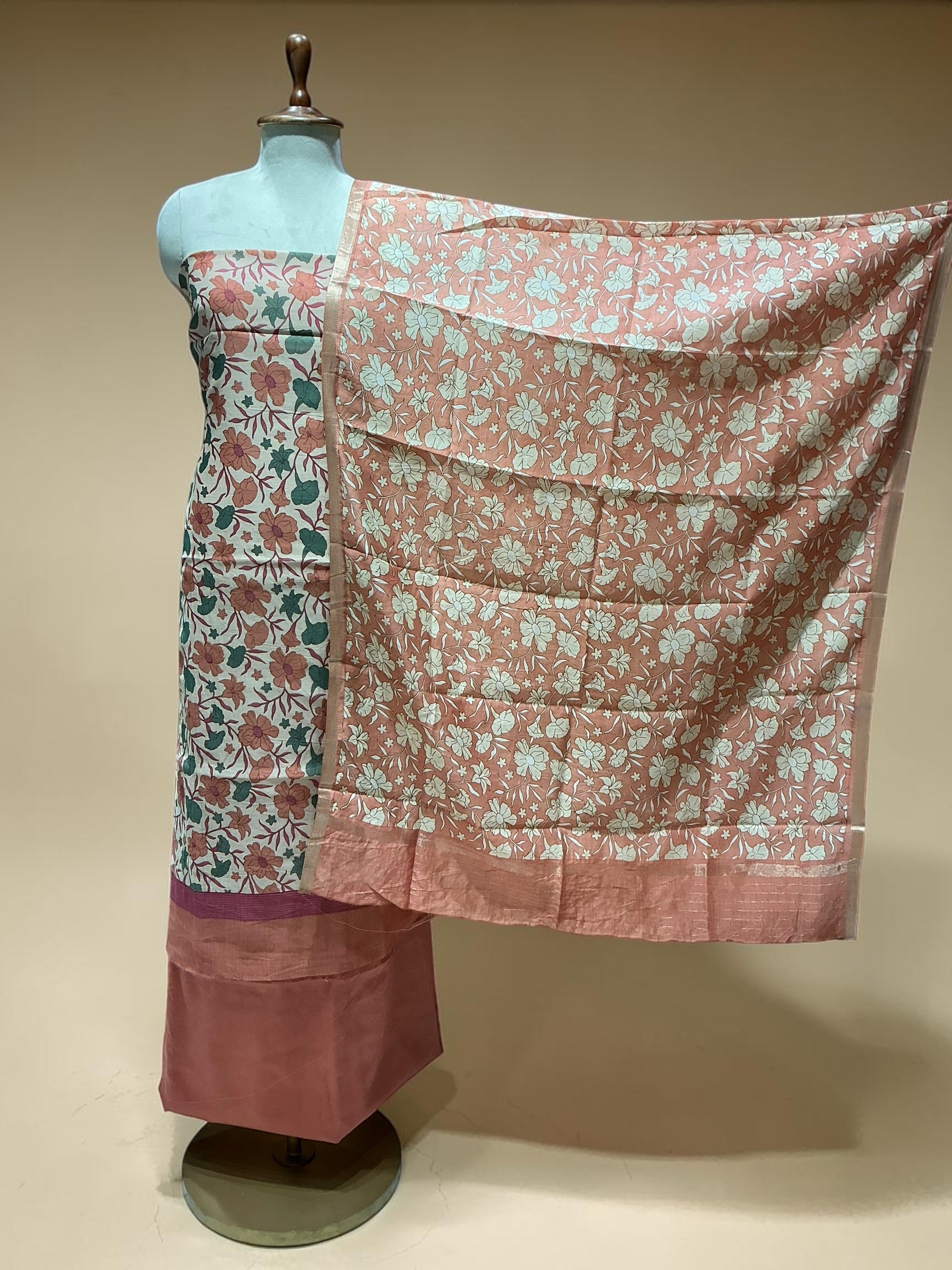 MUL CHANDERI SUITS IN BEAUTIFUL PRINTS