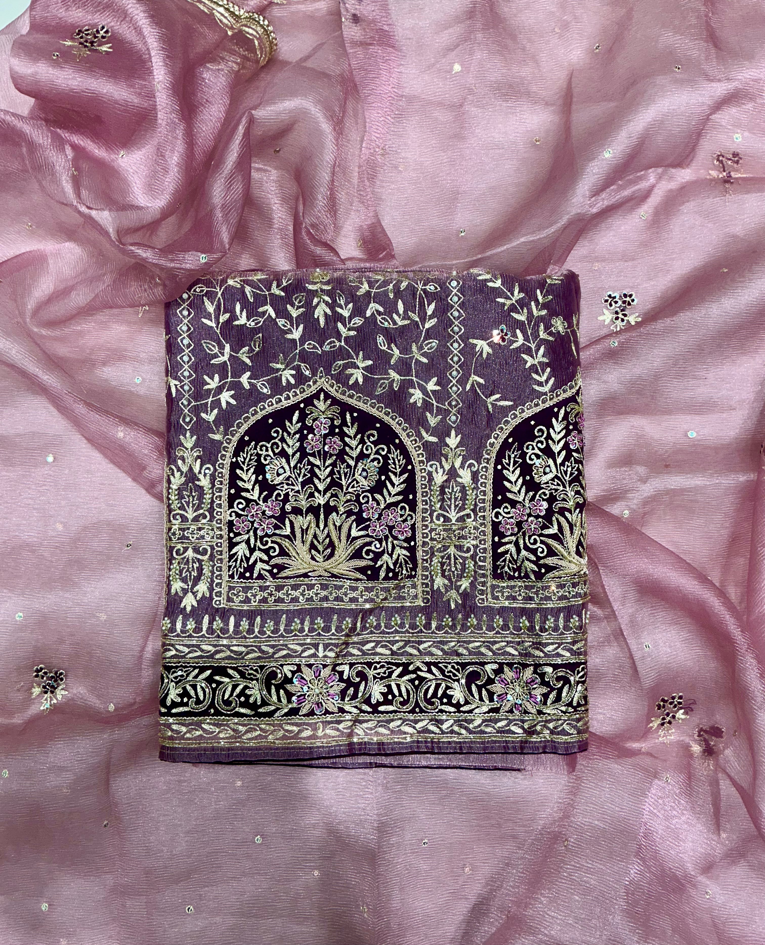 Pure Glass Organza Suit