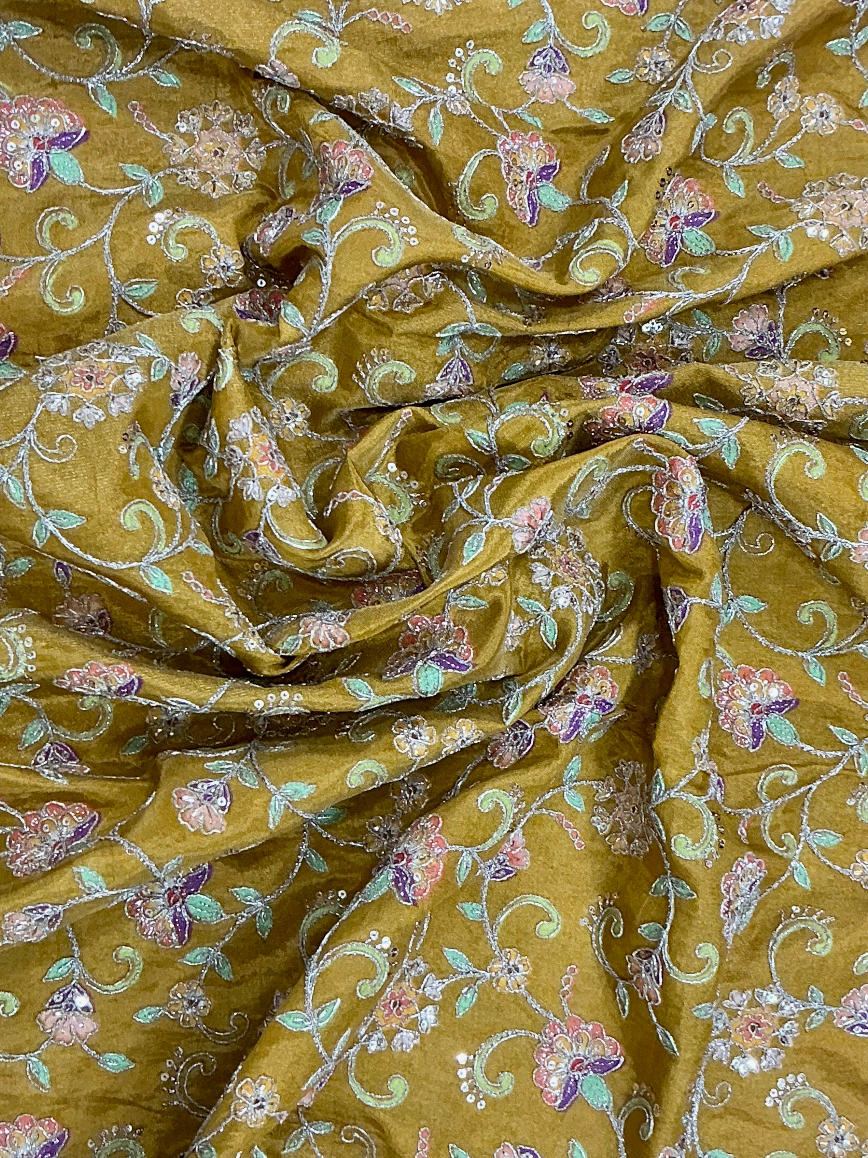 Embroidered Shimmer Fabrics